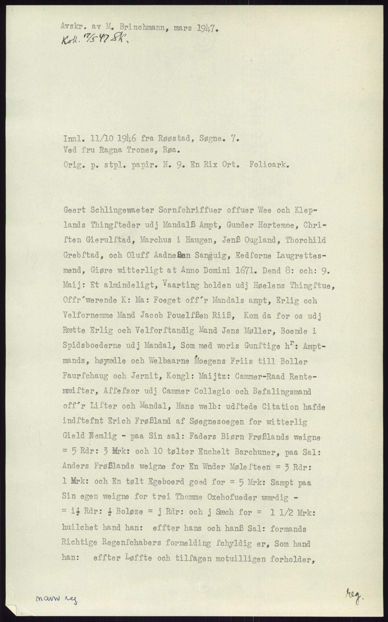 Samlinger til kildeutgivelse, Diplomavskriftsamlingen, AV/RA-EA-4053/H/Ha, p. 2553