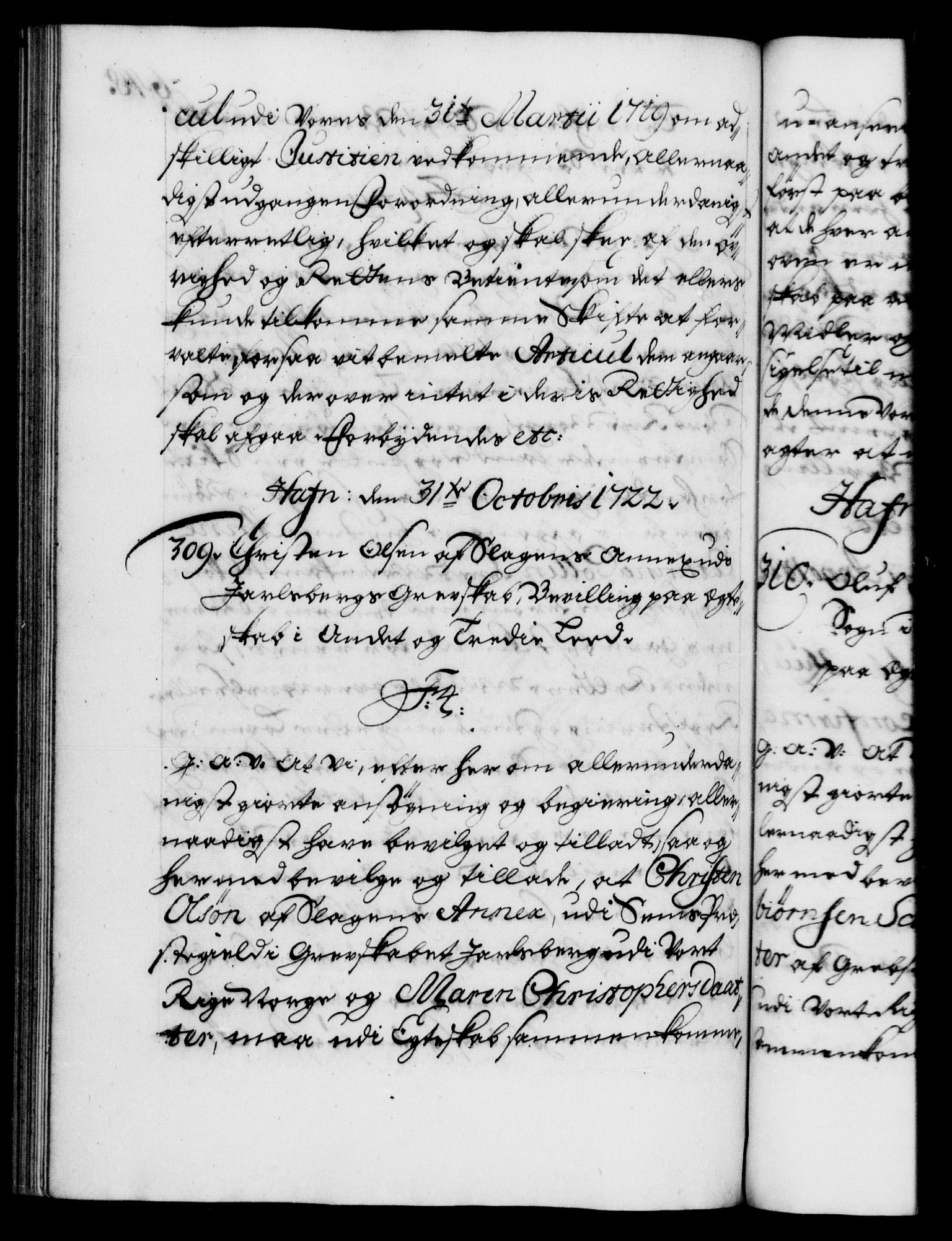 Danske Kanselli 1572-1799, RA/EA-3023/F/Fc/Fca/Fcaa/L0023: Norske registre, 1720-1722, p. 648b