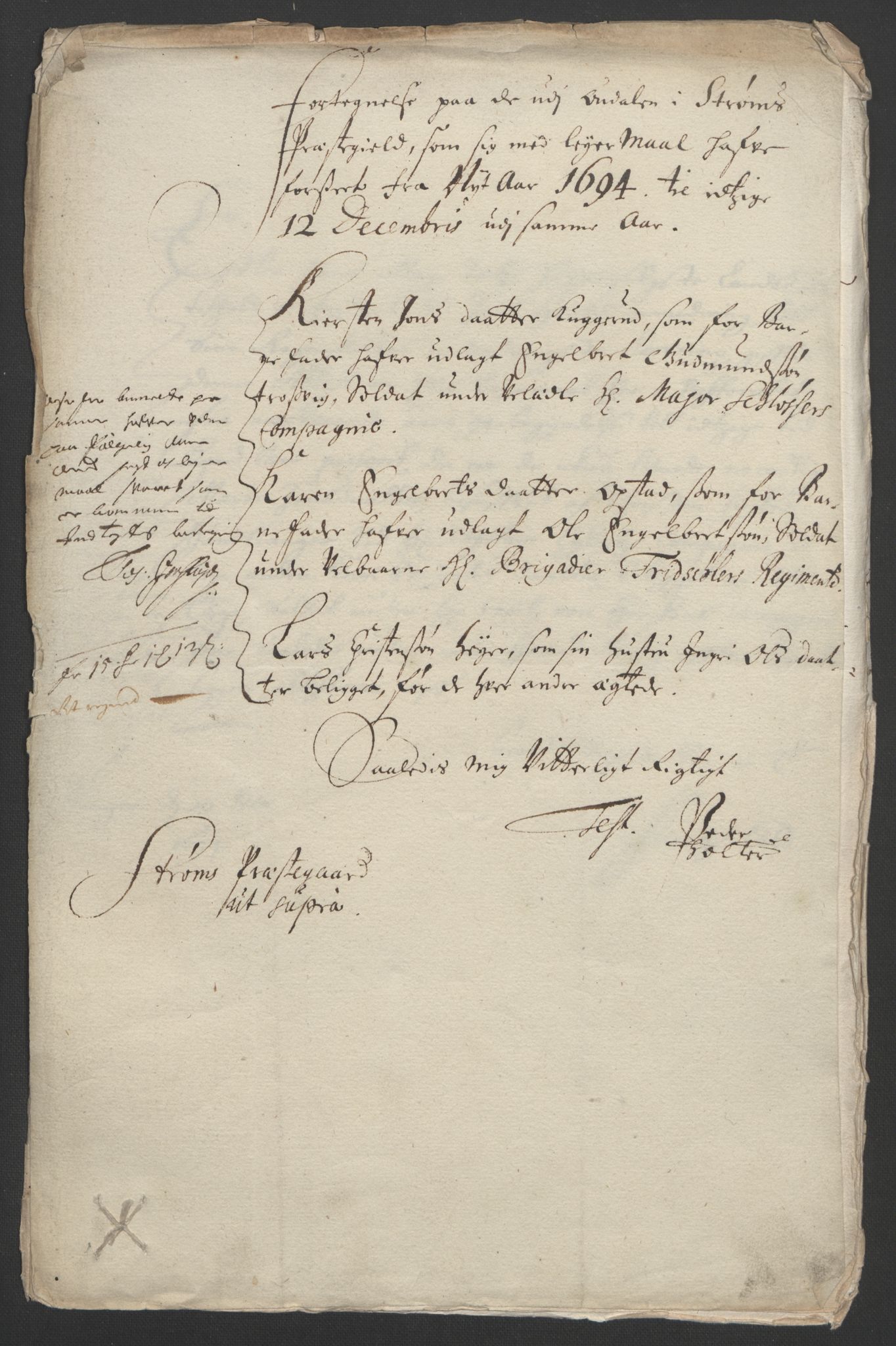 Rentekammeret inntil 1814, Reviderte regnskaper, Fogderegnskap, AV/RA-EA-4092/R13/L0832: Fogderegnskap Solør, Odal og Østerdal, 1694, p. 129