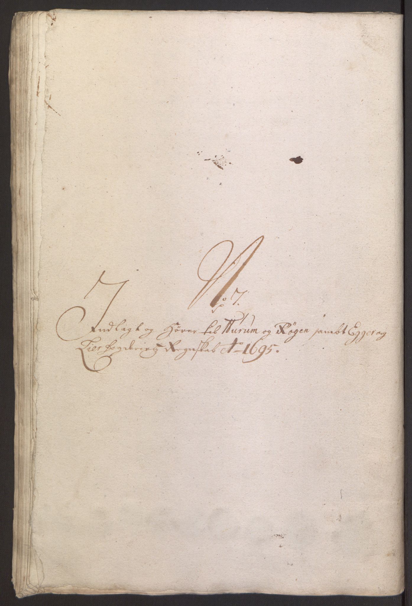 Rentekammeret inntil 1814, Reviderte regnskaper, Fogderegnskap, AV/RA-EA-4092/R30/L1694: Fogderegnskap Hurum, Røyken, Eiker og Lier, 1694-1696, p. 272