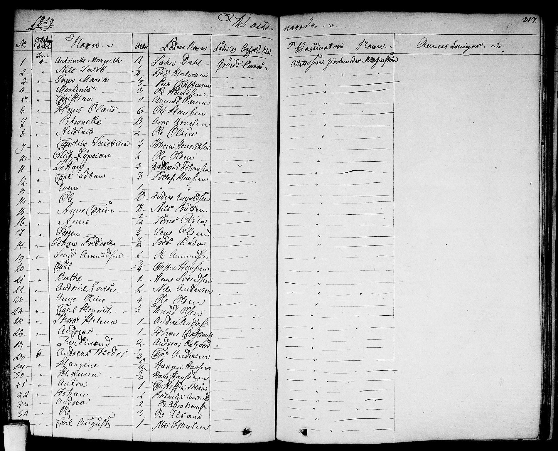 Aker prestekontor kirkebøker, SAO/A-10861/F/L0018: Parish register (official) no. 17, 1829-1852, p. 317
