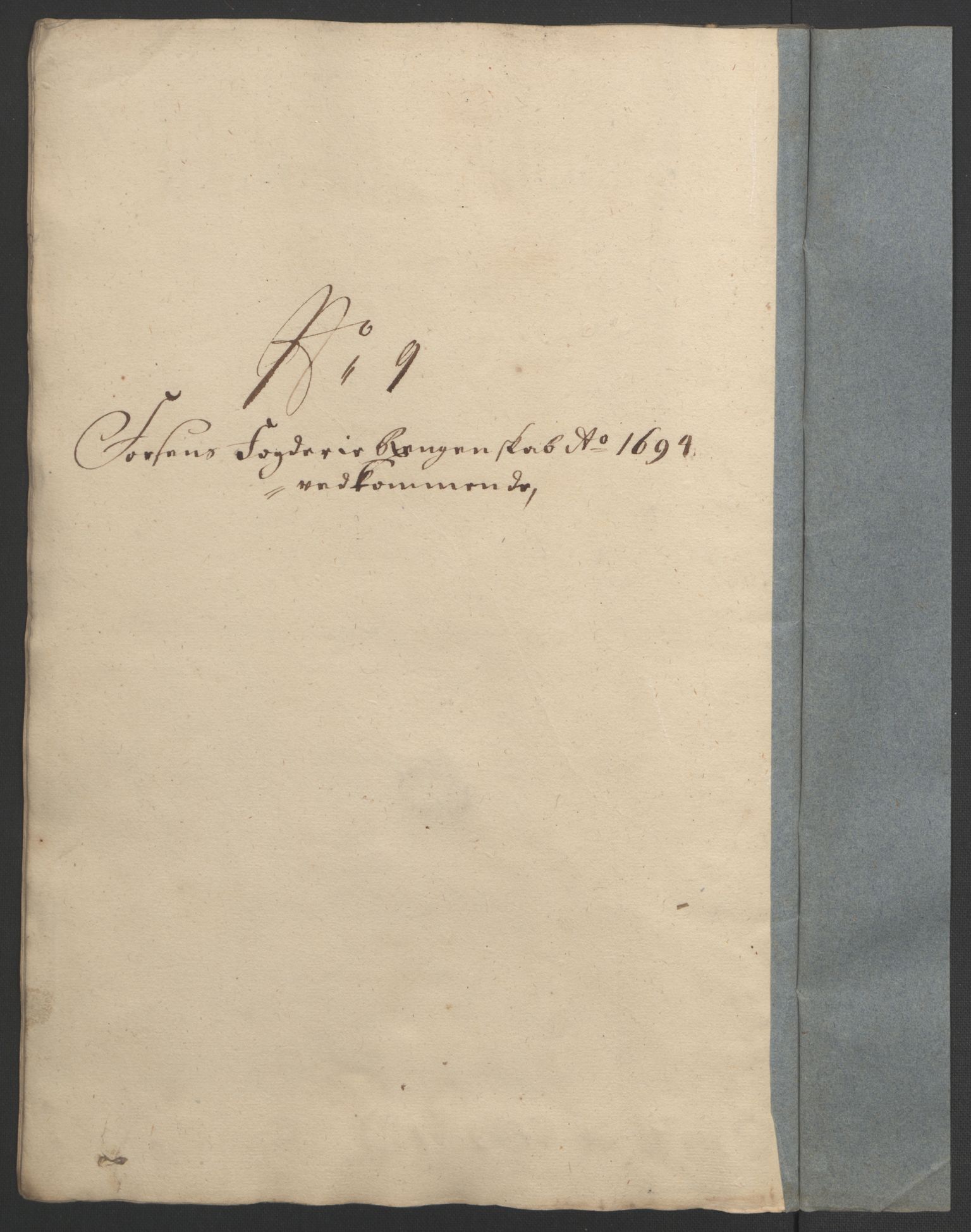 Rentekammeret inntil 1814, Reviderte regnskaper, Fogderegnskap, AV/RA-EA-4092/R57/L3850: Fogderegnskap Fosen, 1694, p. 145