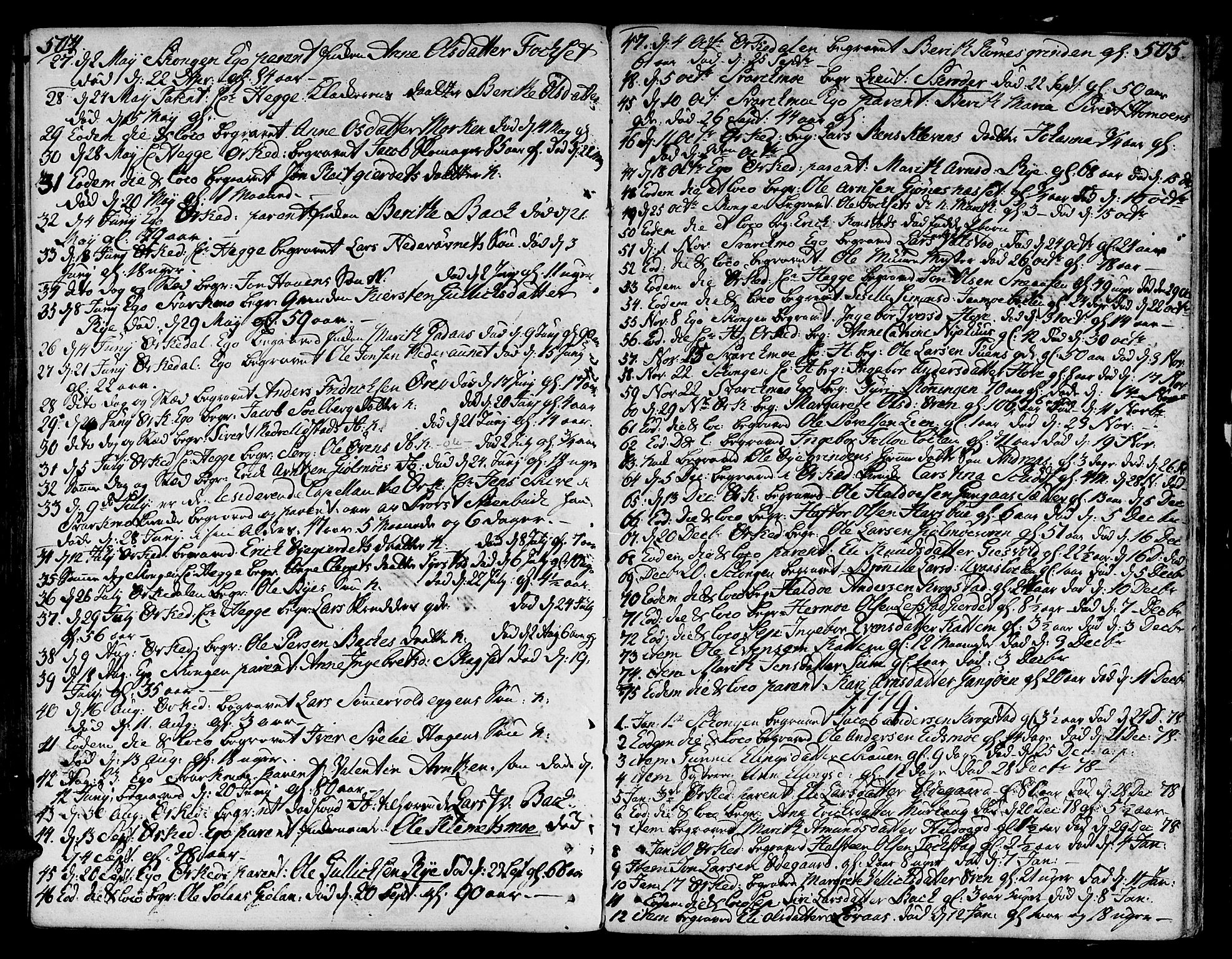 Ministerialprotokoller, klokkerbøker og fødselsregistre - Sør-Trøndelag, SAT/A-1456/668/L0802: Parish register (official) no. 668A02, 1776-1799, p. 504-505