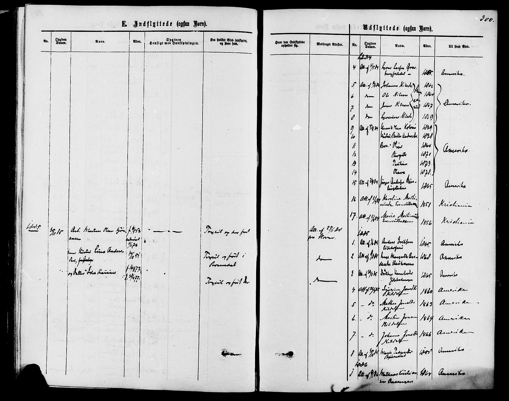 Romedal prestekontor, SAH/PREST-004/K/L0006: Parish register (official) no. 6, 1866-1886, p. 300