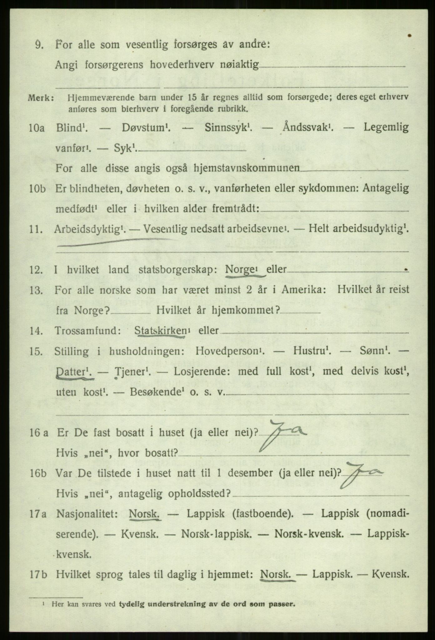 SATØ, 1920 census for Tromsøysund, 1920, p. 13821