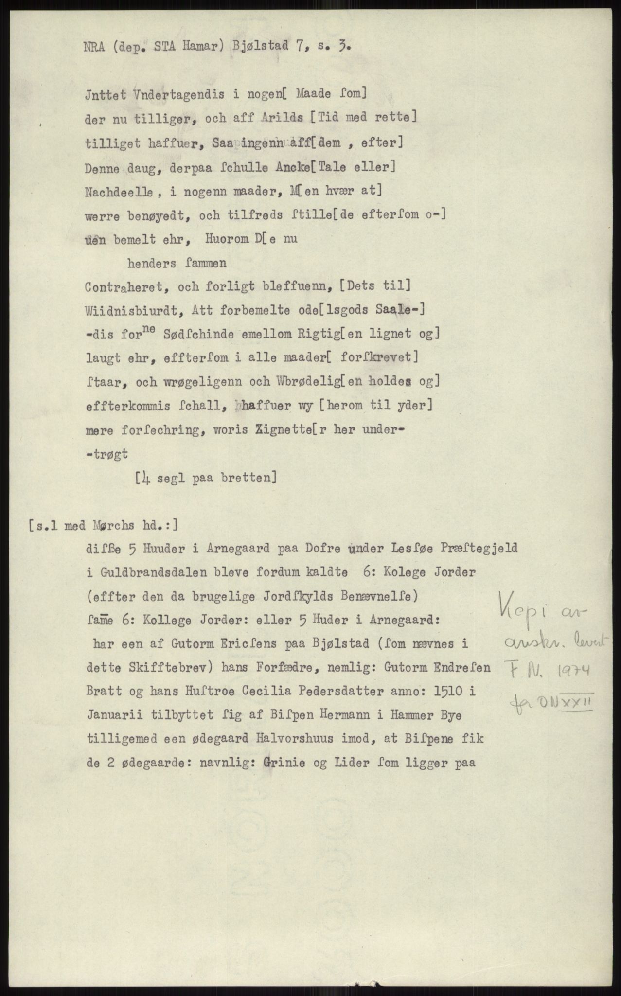 Samlinger til kildeutgivelse, Diplomavskriftsamlingen, AV/RA-EA-4053/H/Ha, p. 253