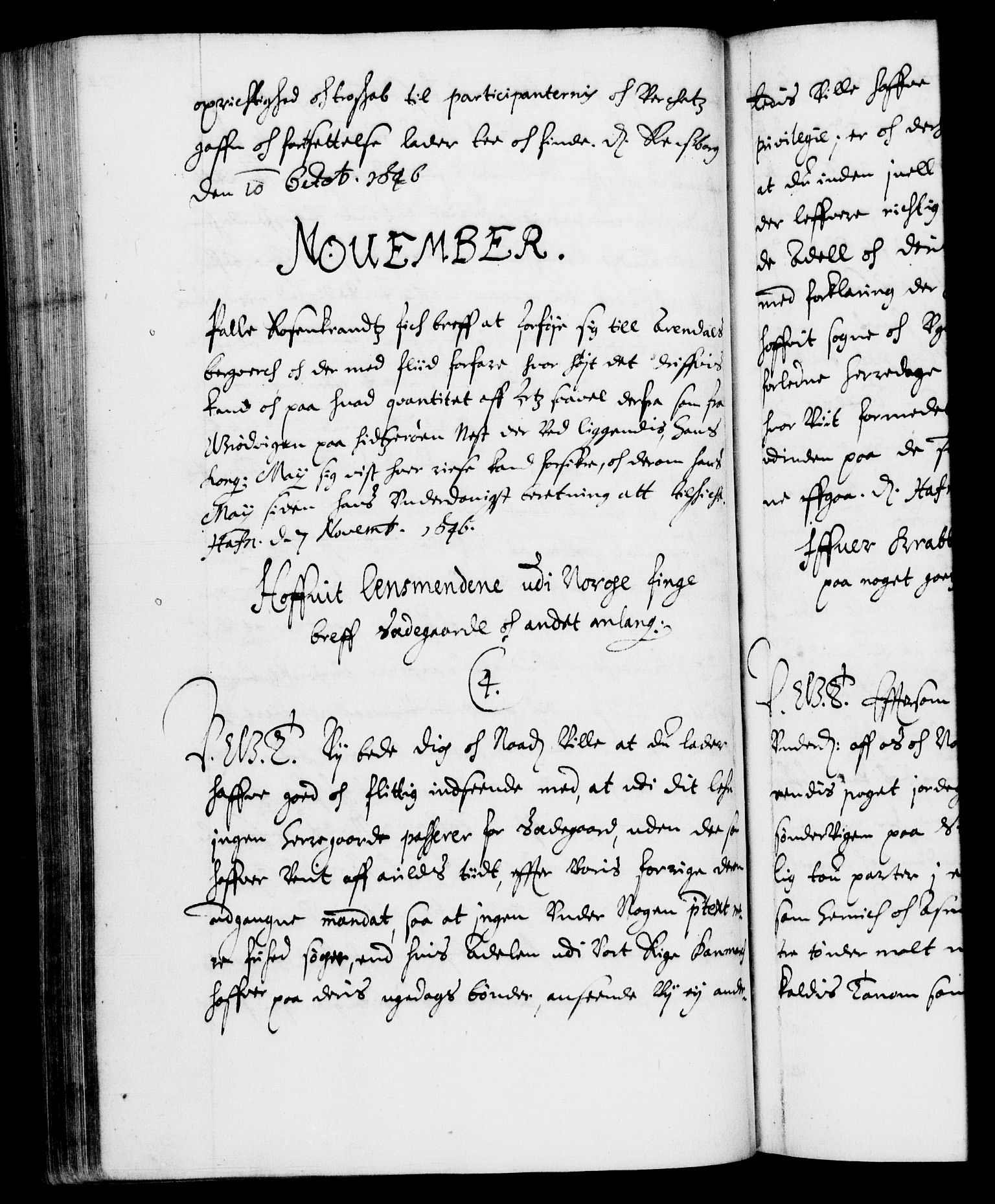 Danske Kanselli 1572-1799, AV/RA-EA-3023/F/Fc/Fca/Fcab/L0007: Norske tegnelser (mikrofilm), 1640-1648, p. 343b