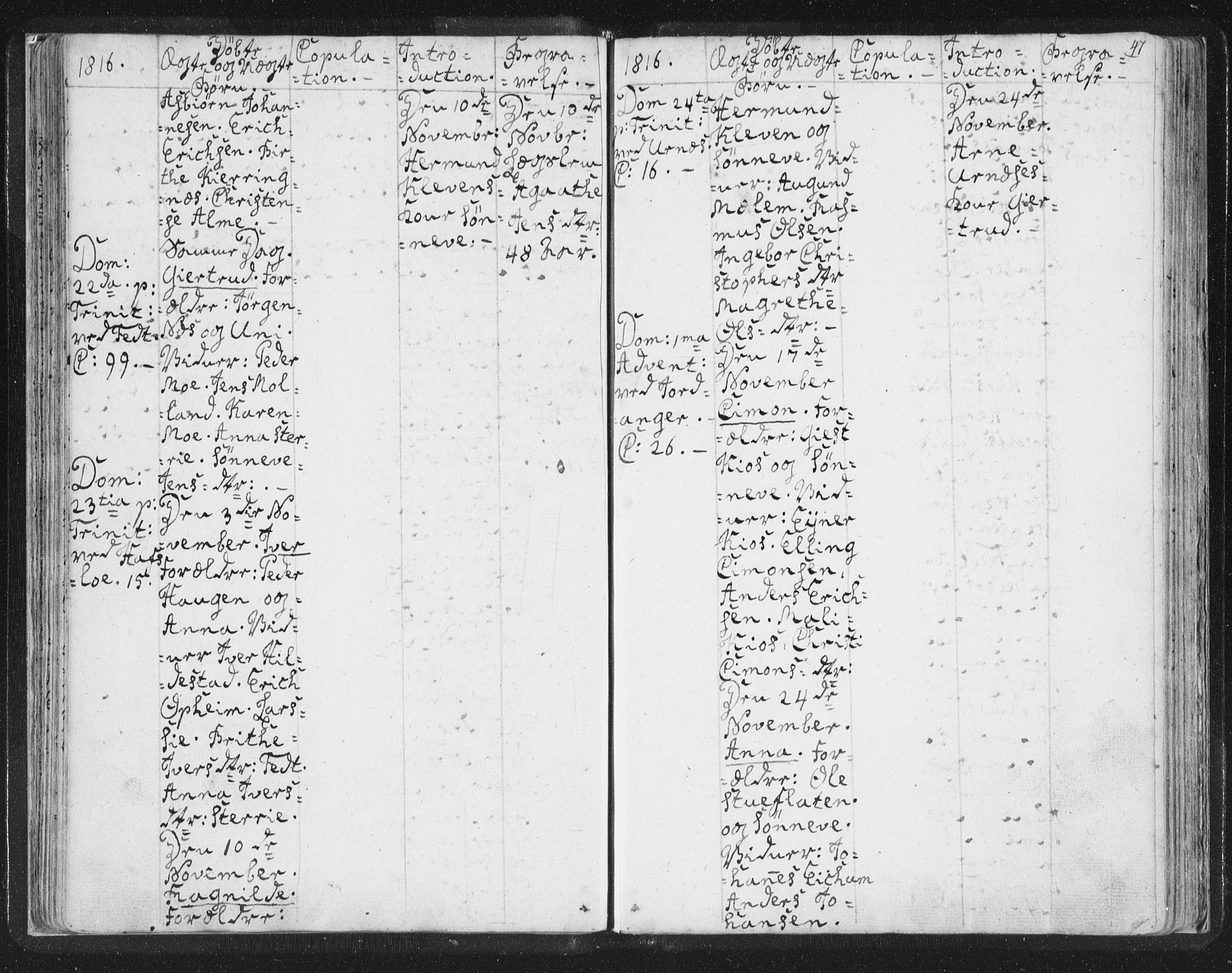 Hafslo sokneprestembete, AV/SAB-A-80301/H/Haa/Haaa/L0003: Parish register (official) no. A 3, 1807-1821, p. 47