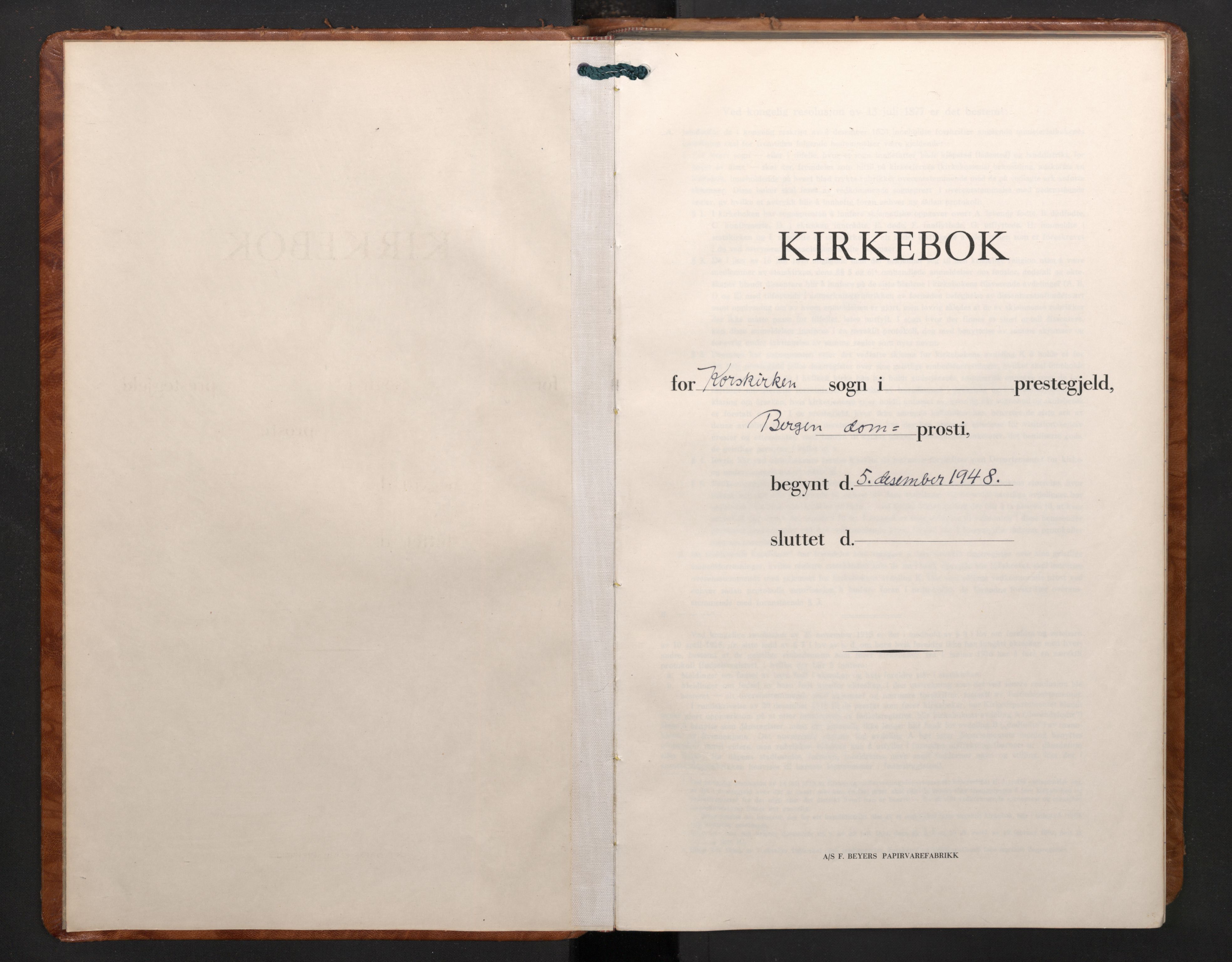 Korskirken sokneprestembete, SAB/A-76101/H/Haa/L0033: Parish register (official) no. C 9, 1948-2001