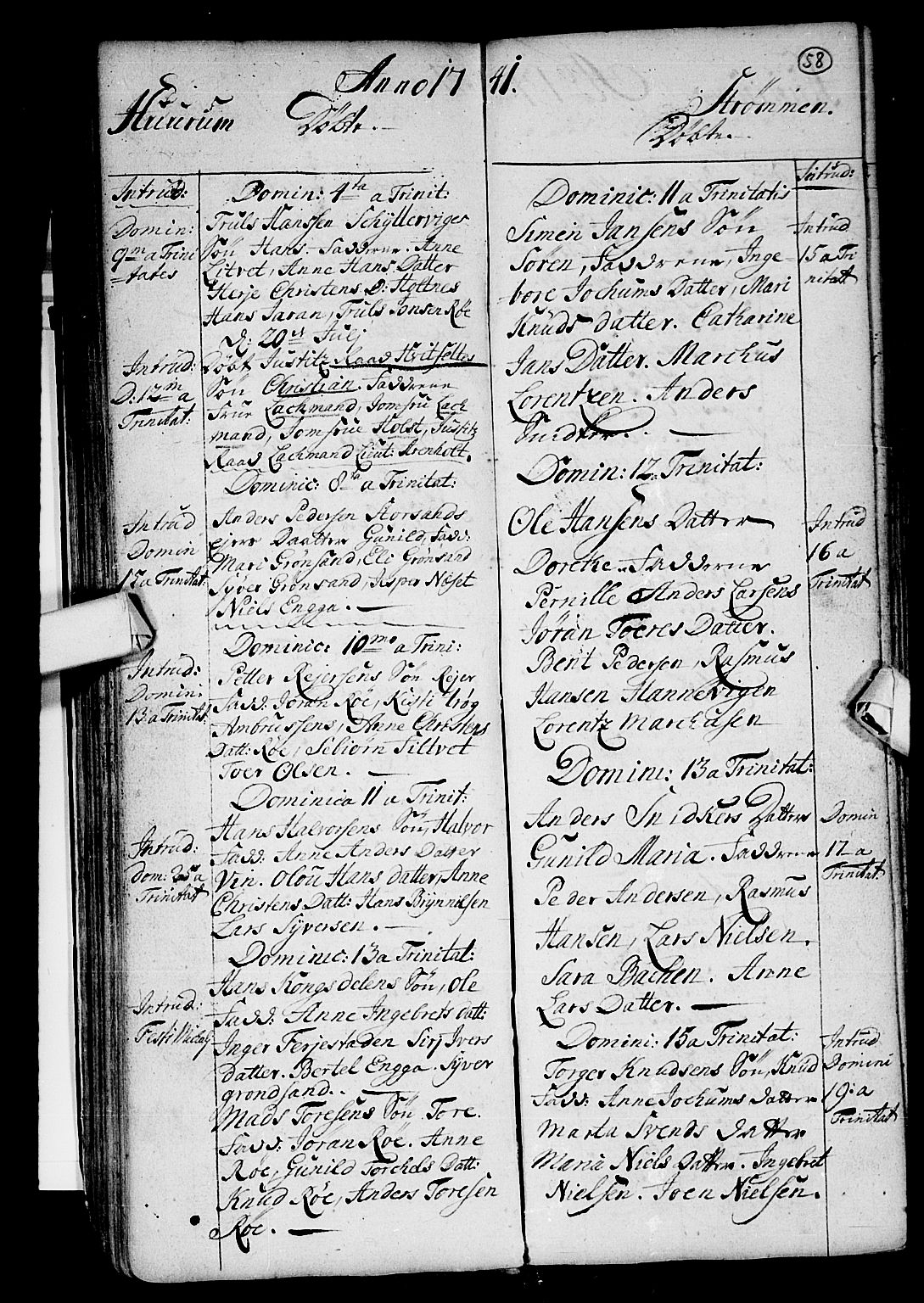 Hurum kirkebøker, AV/SAKO-A-229/F/Fa/L0002: Parish register (official) no. 2, 1733-1757, p. 58