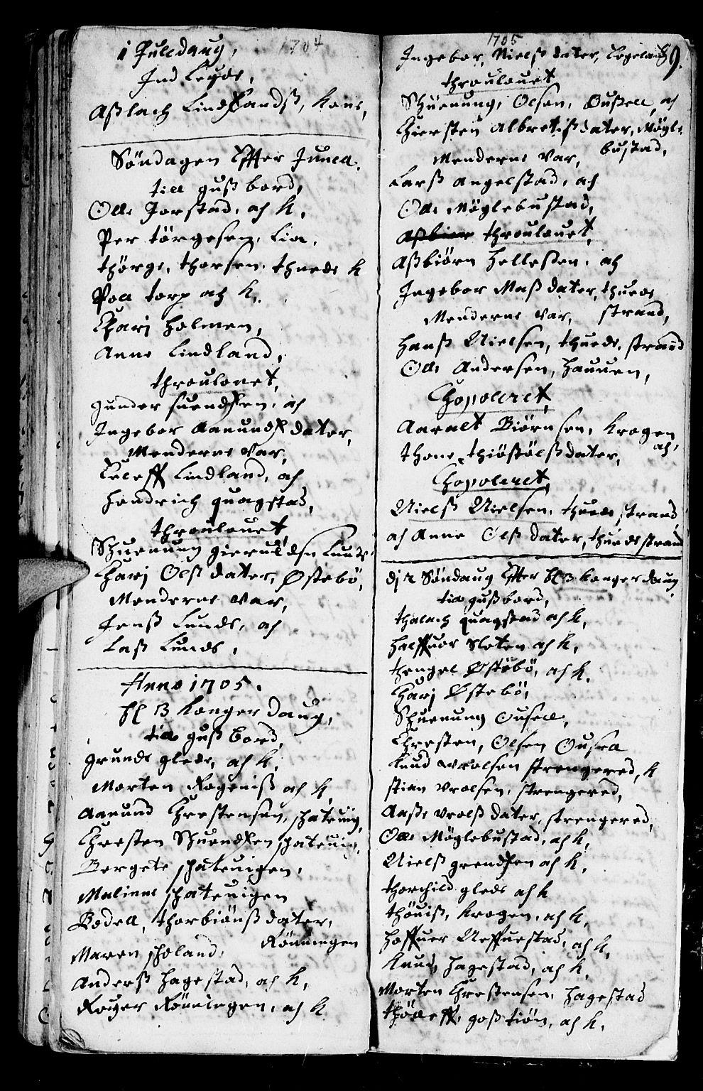 Holt sokneprestkontor, AV/SAK-1111-0021/F/Fb/L0001: Parish register (copy) no. B 1, 1699-1705, p. 89