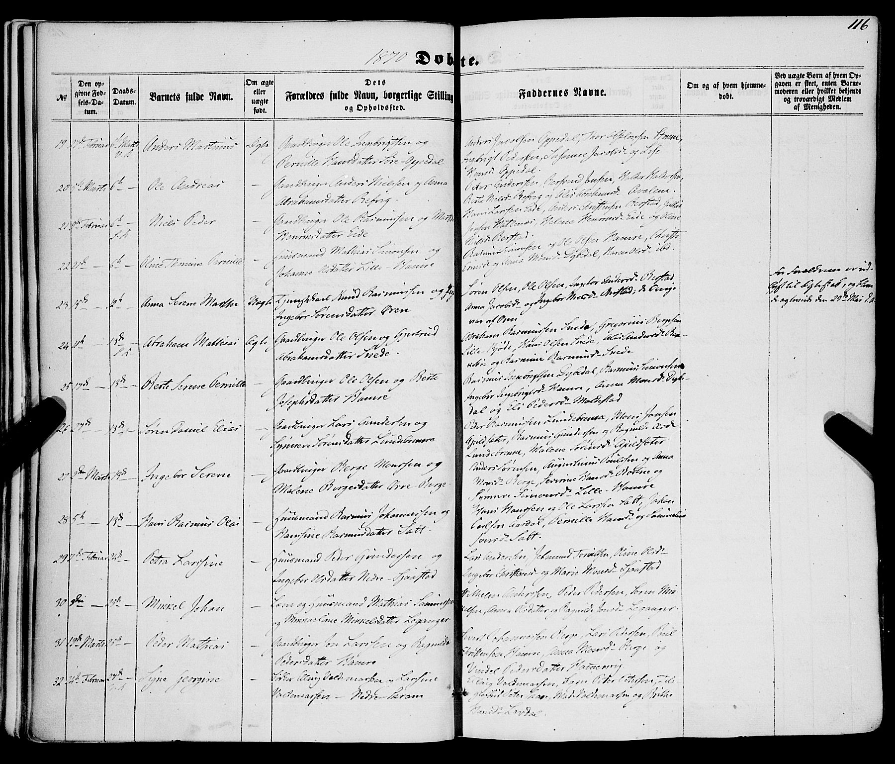 Selje sokneprestembete, AV/SAB-A-99938/H/Ha/Haa/Haaa: Parish register (official) no. A 11, 1858-1870, p. 116