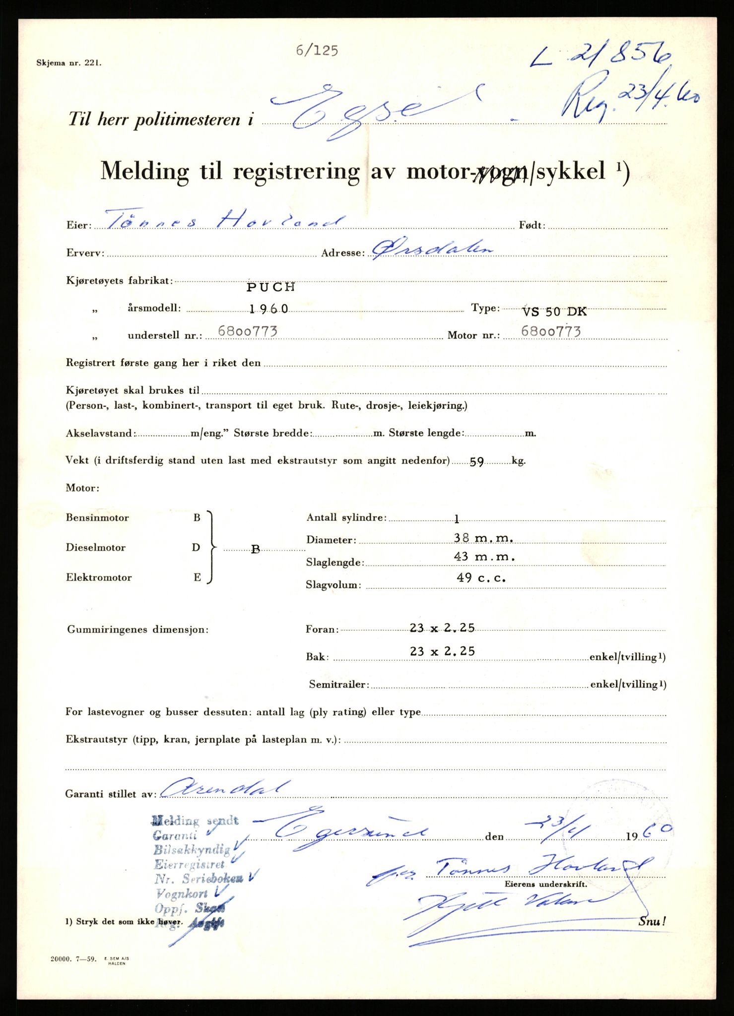 Stavanger trafikkstasjon, AV/SAST-A-101942/0/F/L0038: L-21500 - L-22252, 1930-1971, p. 1191