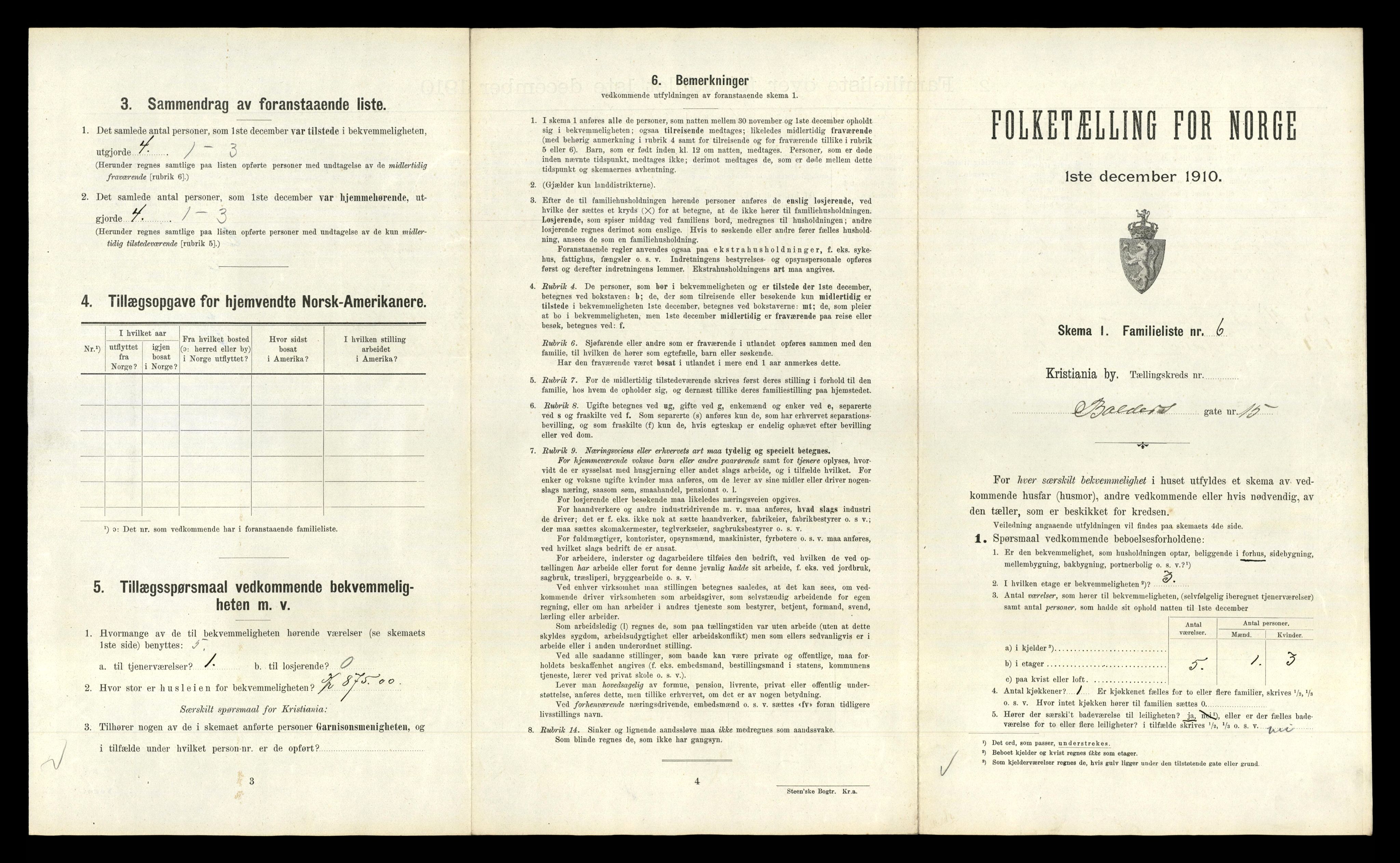 RA, 1910 census for Kristiania, 1910, p. 4473