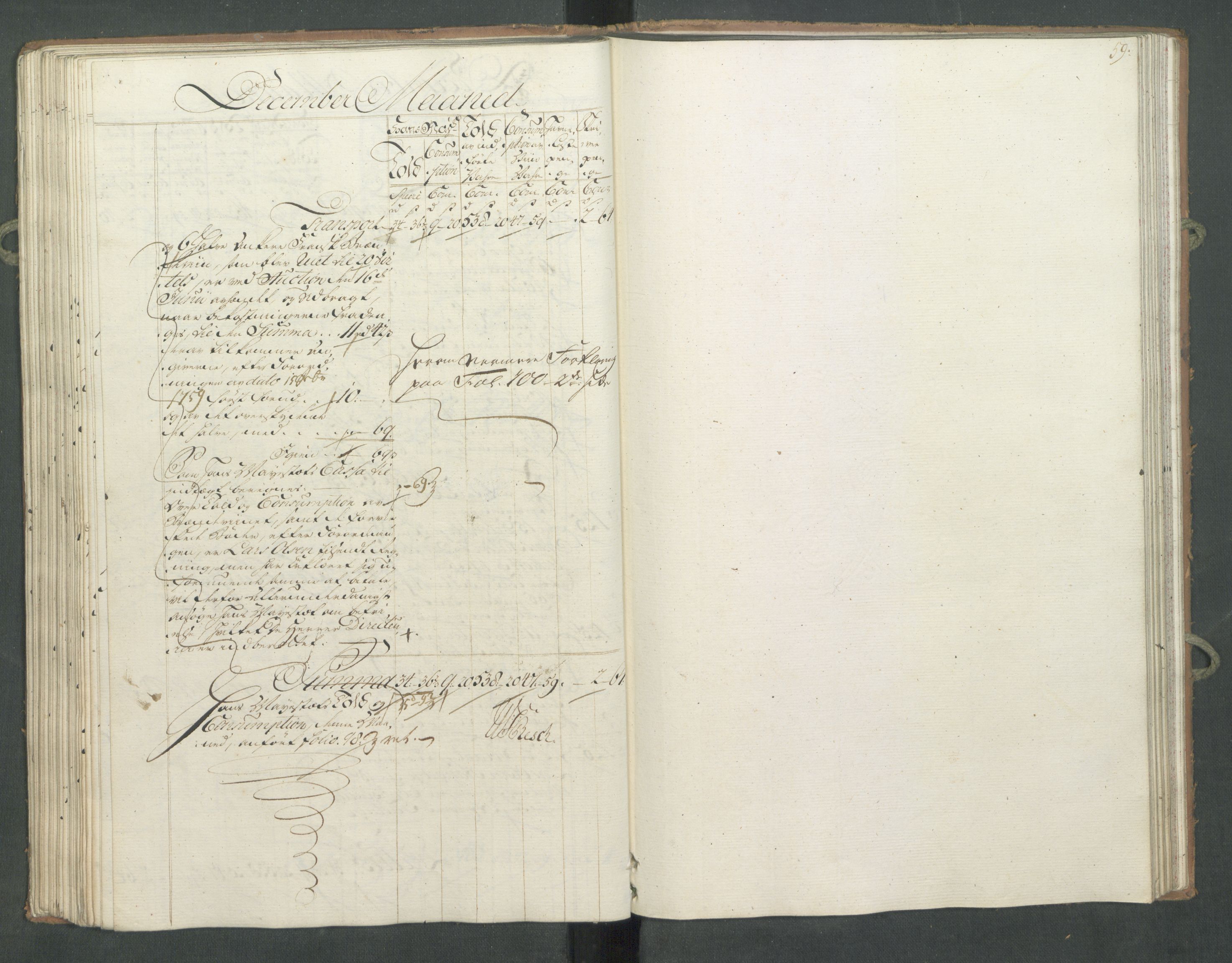 Generaltollkammeret, tollregnskaper, AV/RA-EA-5490/R10/L0024/0001: Tollregnskaper Tønsberg / Inngående hovedtollbok, 1762, p. 58b-59a