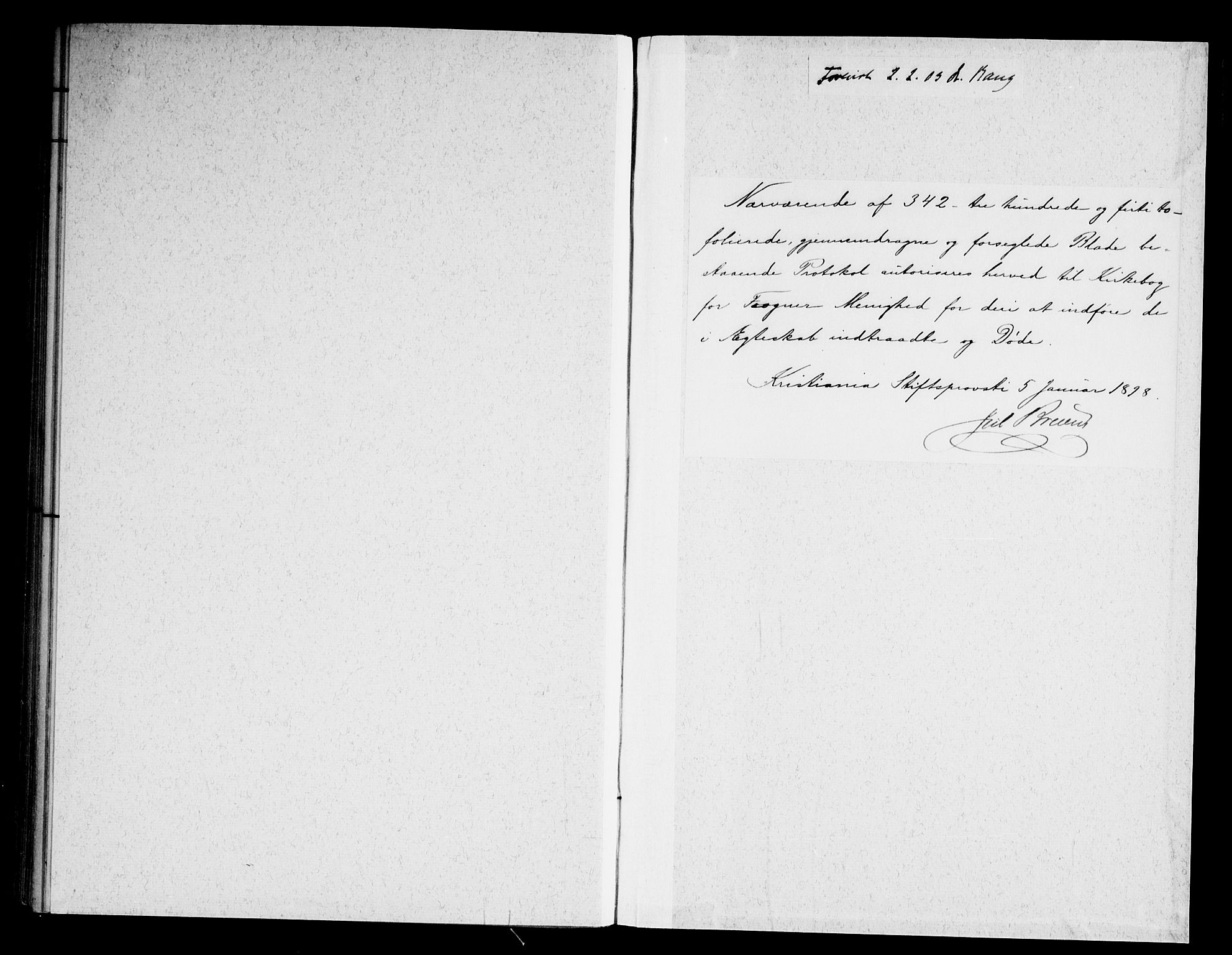 Frogner prestekontor Kirkebøker, SAO/A-10886/F/Fa/L0004: Parish register (official) no. 4, 1898-1921