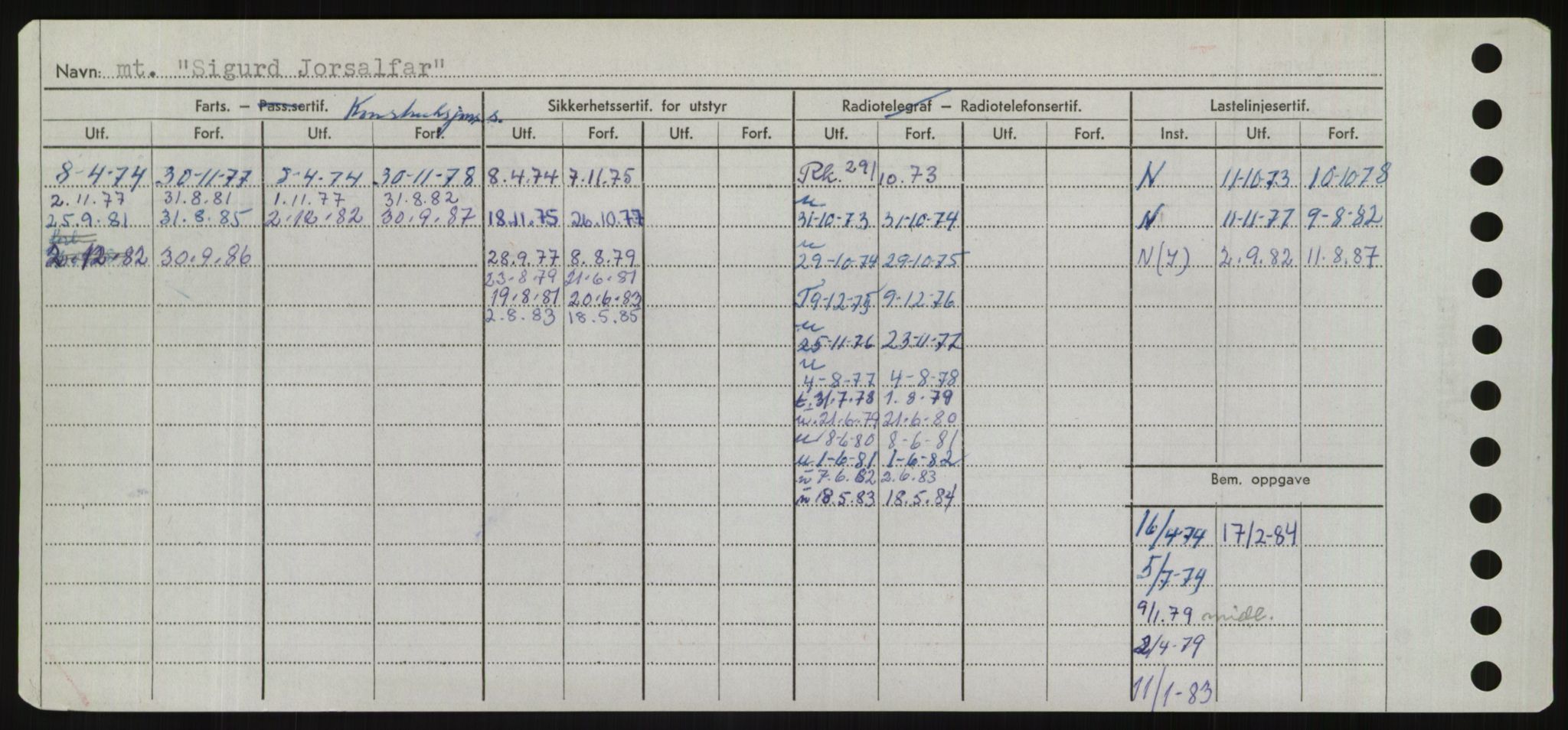 Sjøfartsdirektoratet med forløpere, Skipsmålingen, RA/S-1627/H/Hd/L0033: Fartøy, Sevi-Sjø, p. 116