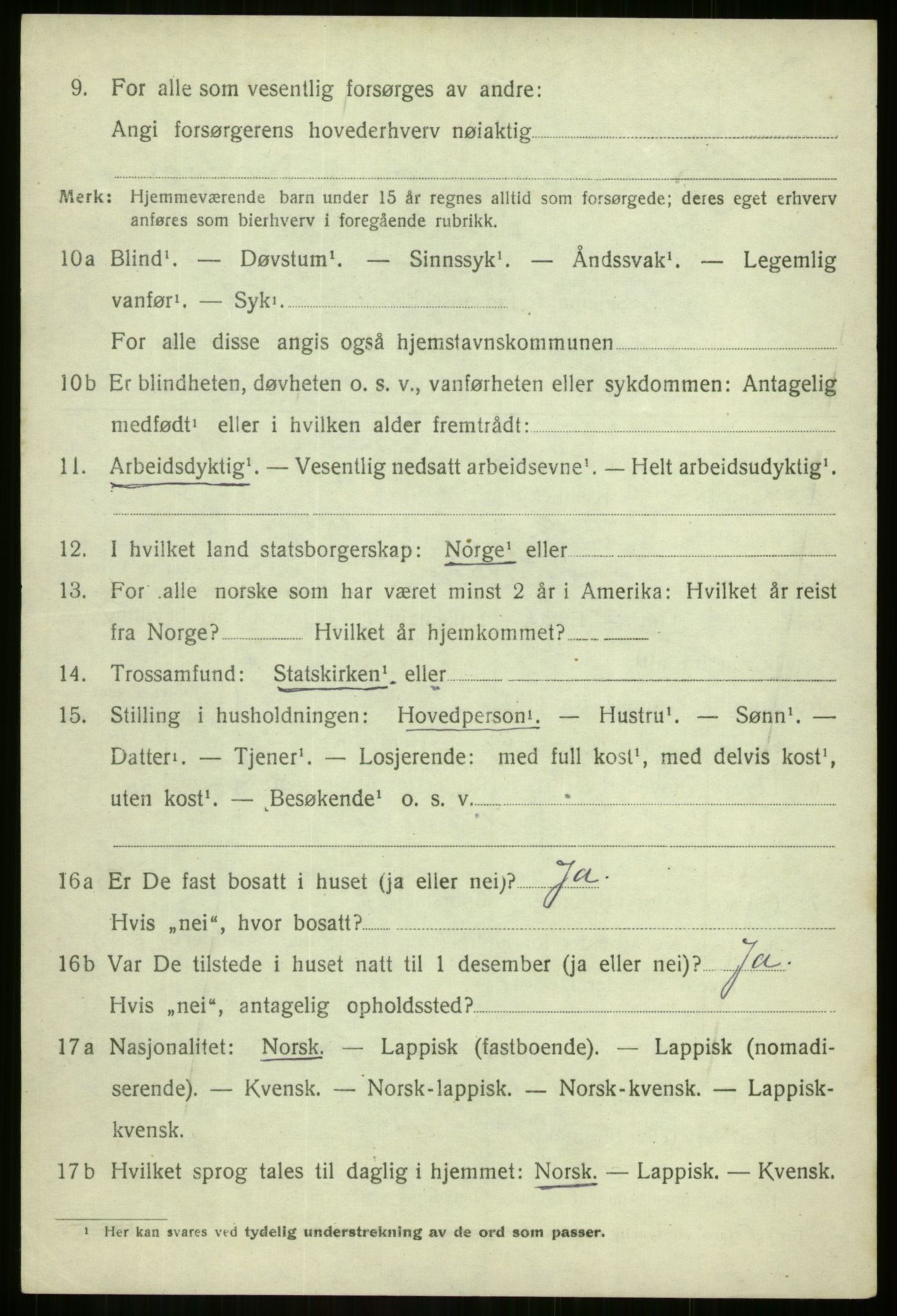 SATØ, 1920 census for Sørreisa, 1920, p. 4603