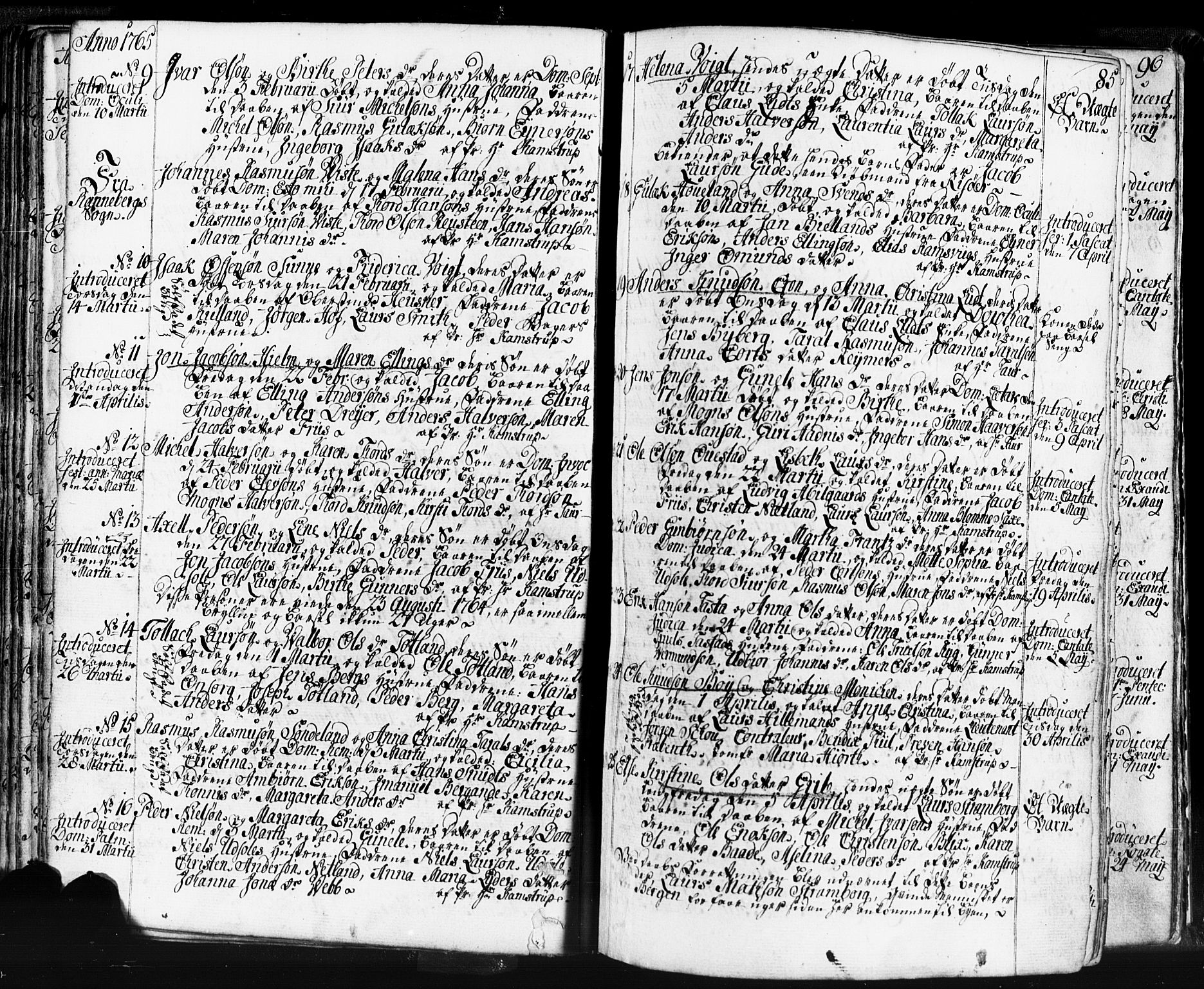 Domkirken sokneprestkontor, SAST/A-101812/001/30/30BB/L0004: Parish register (copy) no. B 4, 1752-1790, p. 85