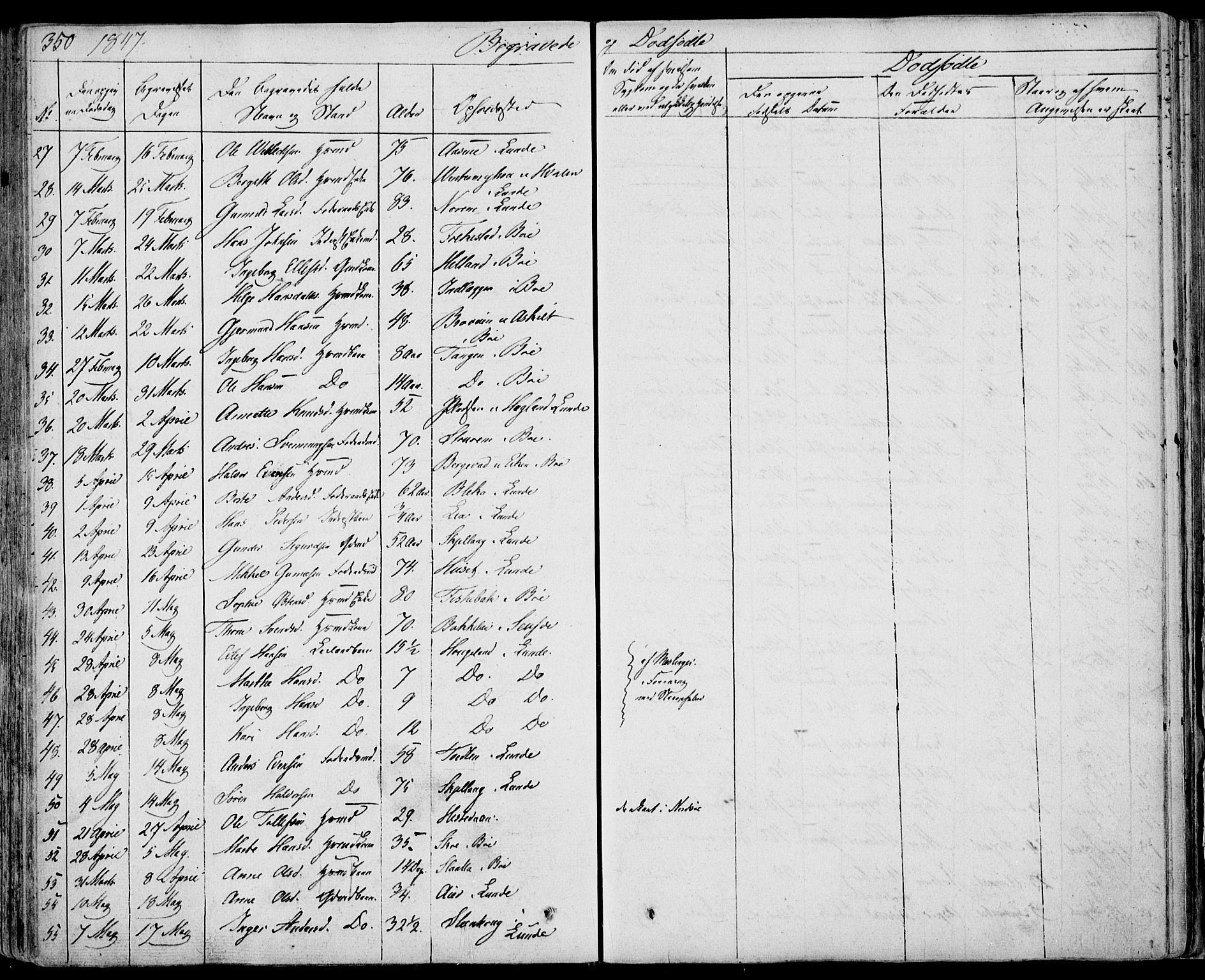 Bø kirkebøker, SAKO/A-257/F/Fa/L0007: Parish register (official) no. 7, 1831-1848, p. 350