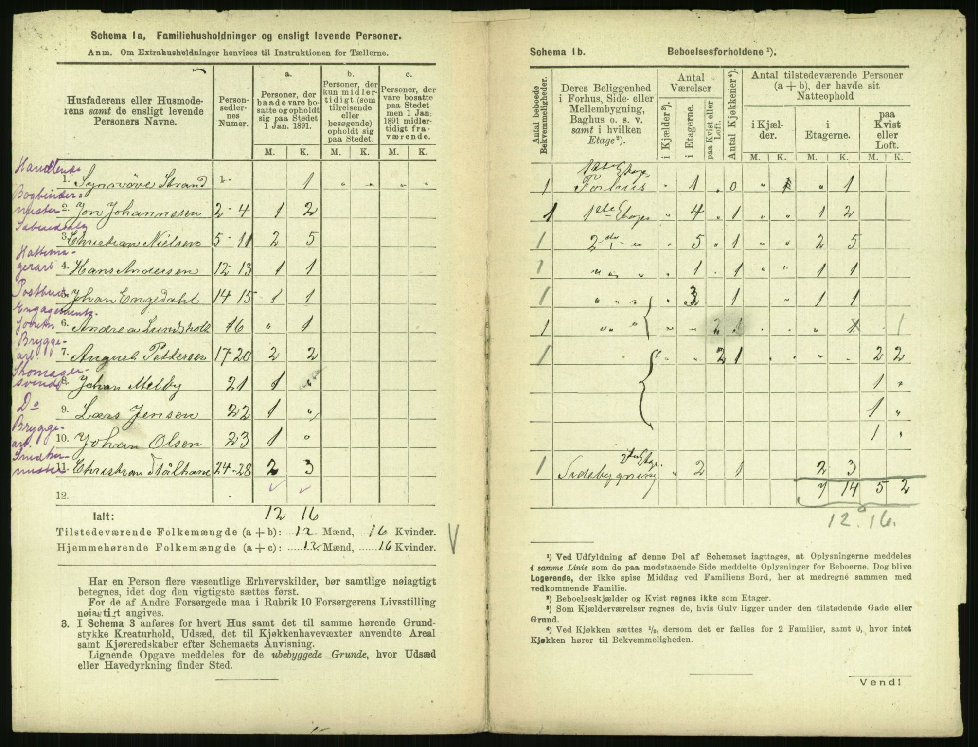 RA, 1891 census for 0301 Kristiania, 1891, p. 6682