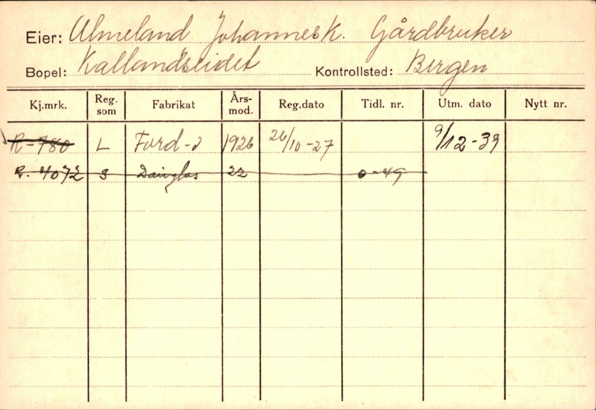 Statens vegvesen, Hordaland vegkontor, AV/SAB-A-5201/2/Ha/L0001: R-eierkort A, 1920-1971, p. 457