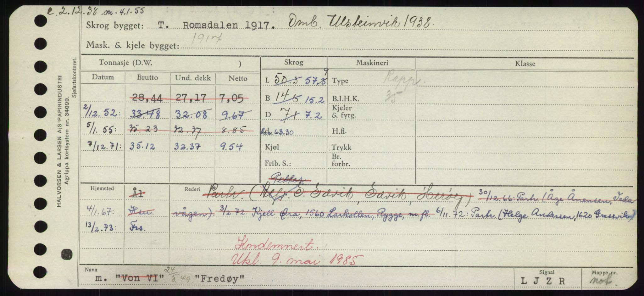 Sjøfartsdirektoratet med forløpere, Skipsmålingen, AV/RA-S-1627/H/Hd/L0011: Fartøy, Fla-Får, p. 355