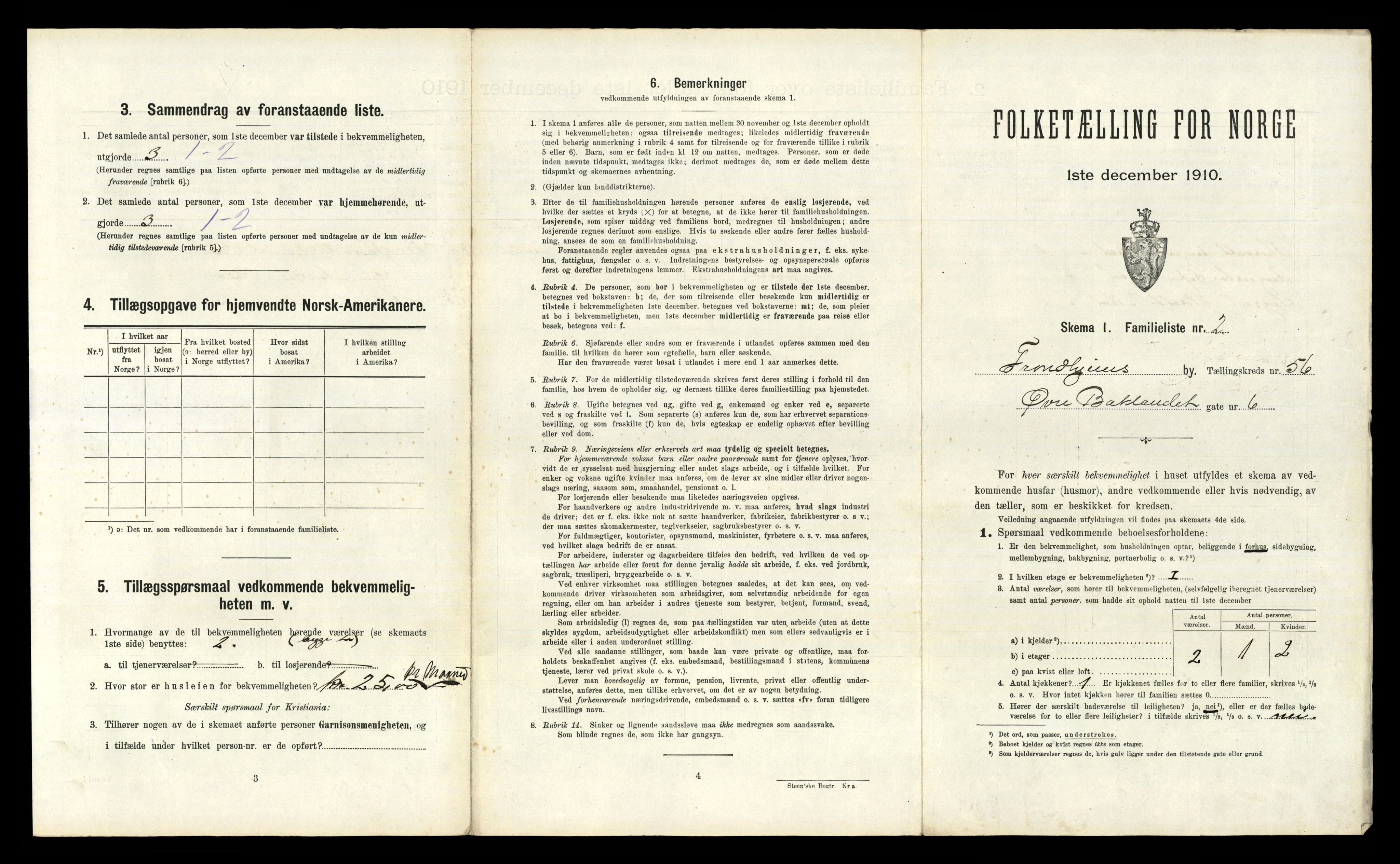 RA, 1910 census for Trondheim, 1910, p. 15145