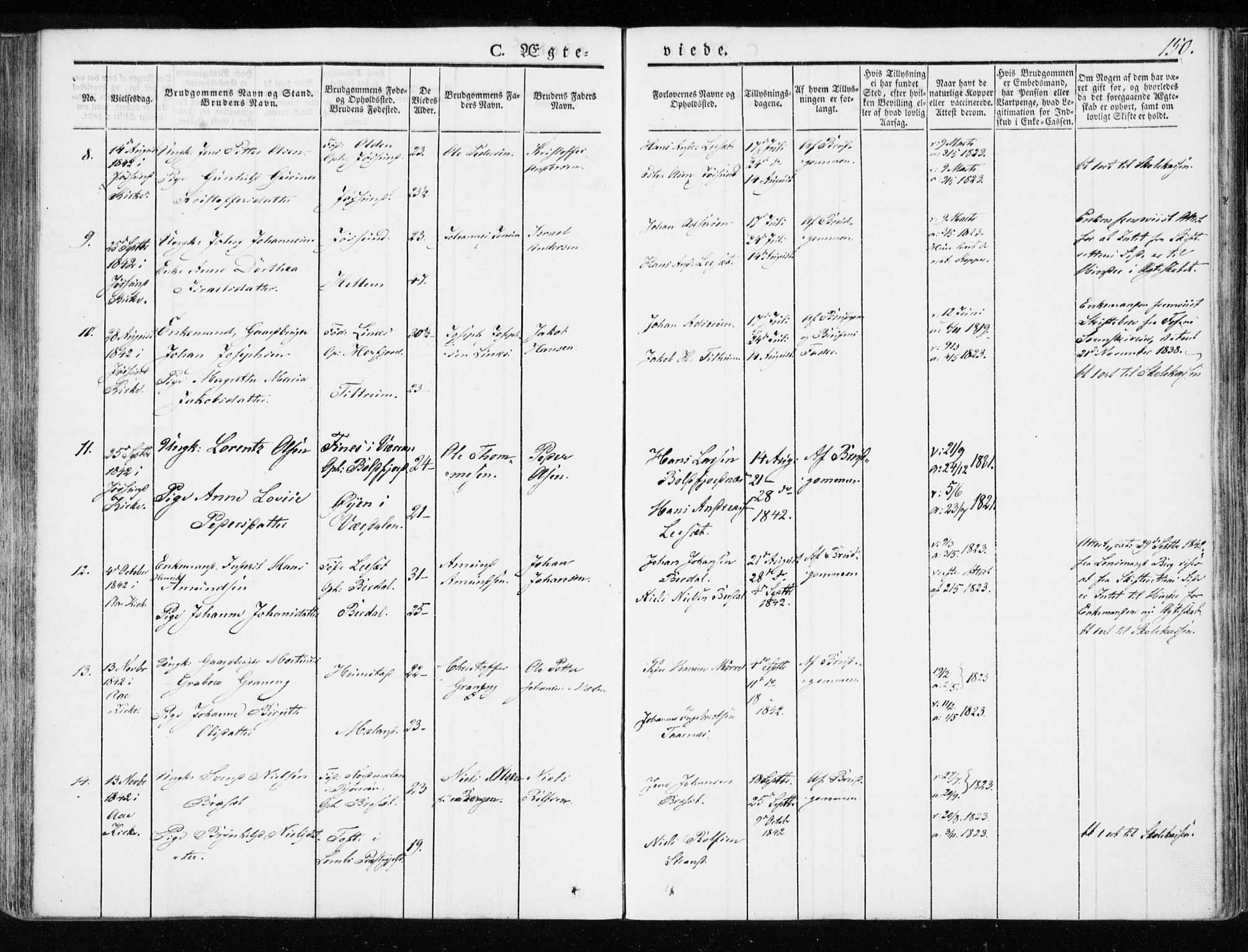 Ministerialprotokoller, klokkerbøker og fødselsregistre - Sør-Trøndelag, SAT/A-1456/655/L0676: Parish register (official) no. 655A05, 1830-1847, p. 150