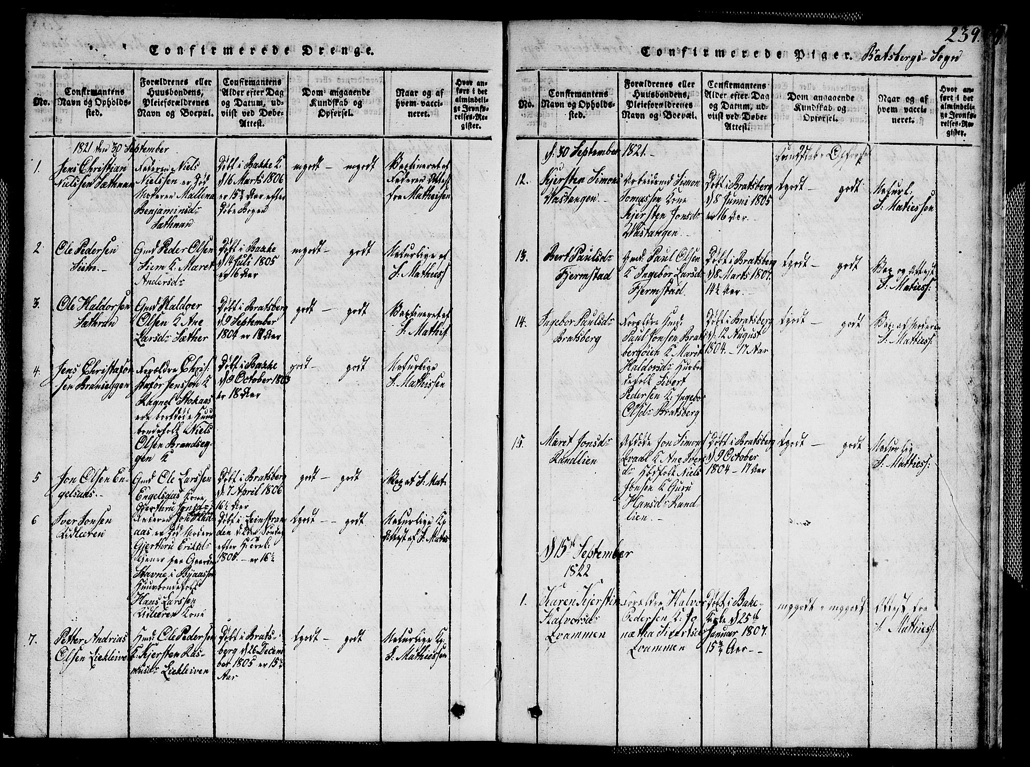 Ministerialprotokoller, klokkerbøker og fødselsregistre - Sør-Trøndelag, SAT/A-1456/608/L0336: Parish register (copy) no. 608C02, 1817-1827, p. 239