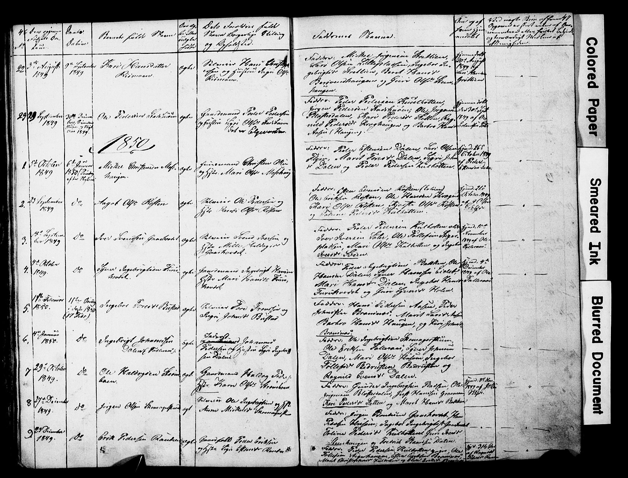 Lesja prestekontor, SAH/PREST-068/H/Ha/Hab/L0014: Parish register (copy) no. 14, 1842-1856, p. 46-47