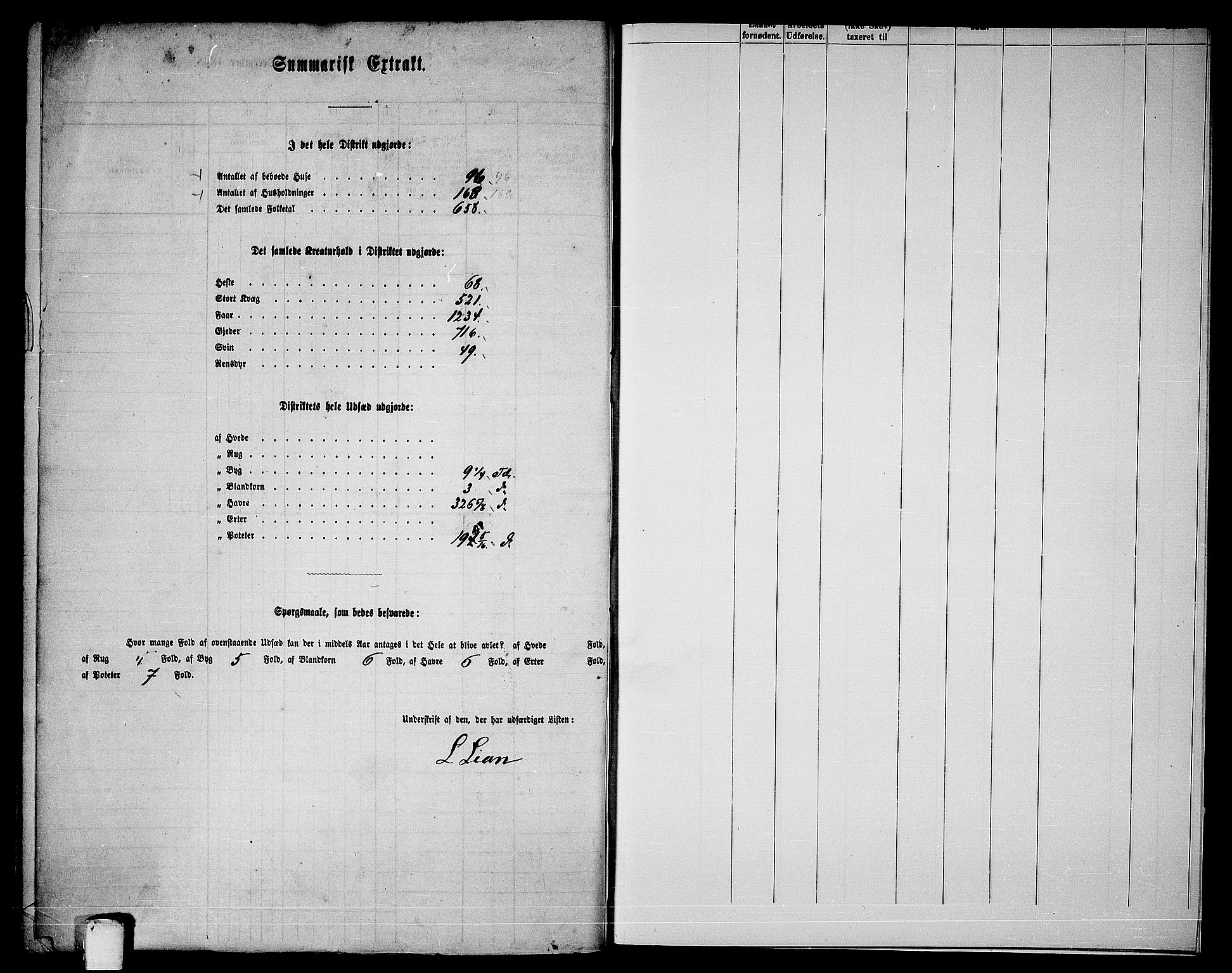 RA, 1865 census for Hemne, 1865, p. 190