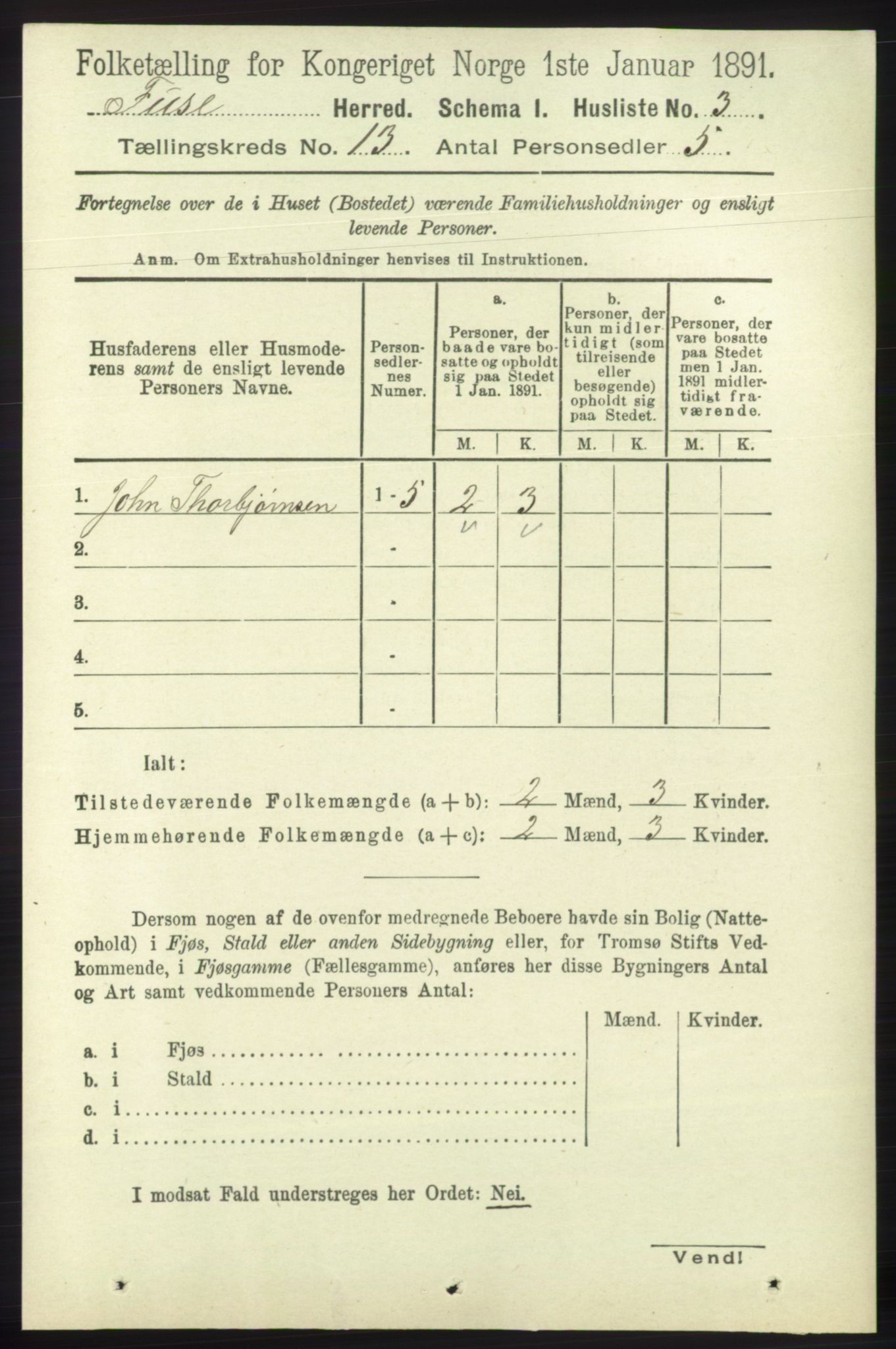 RA, 1891 census for 1241 Fusa, 1891, p. 2794