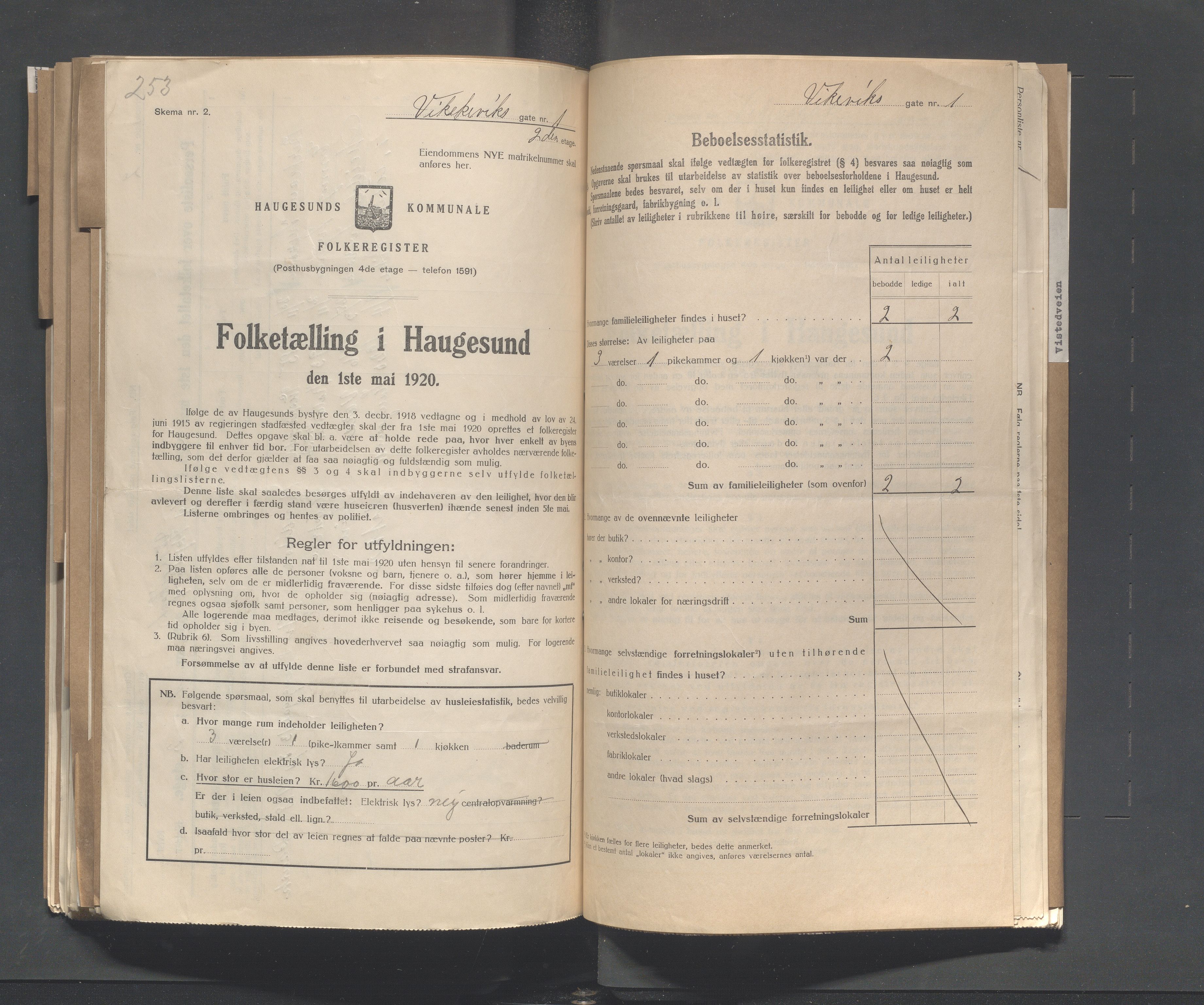 IKAR, Local census 1.5.1920 for Haugesund, 1920, p. 5276