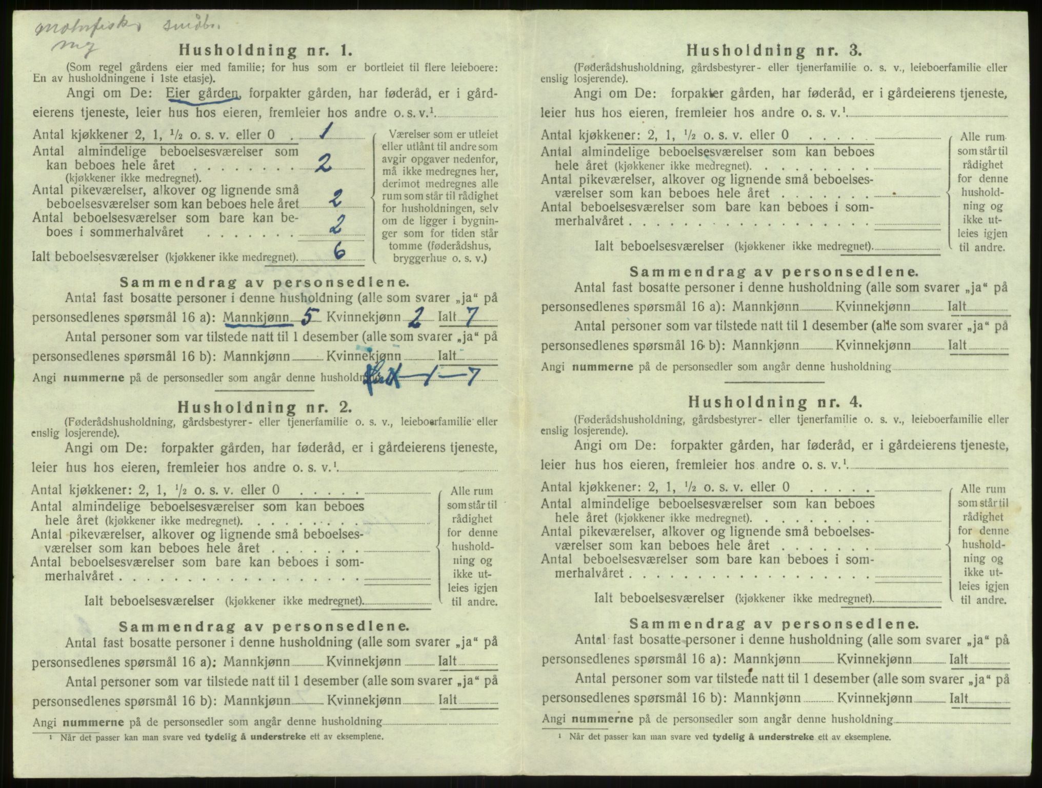 SAB, 1920 census for Herdla, 1920, p. 1181