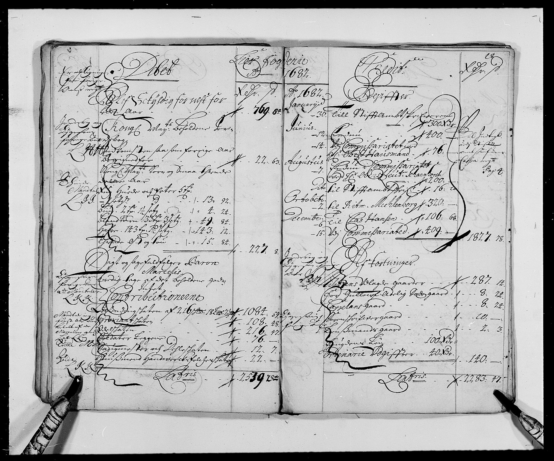 Rentekammeret inntil 1814, Reviderte regnskaper, Fogderegnskap, RA/EA-4092/R27/L1686: Fogderegnskap Lier, 1678-1686, p. 21