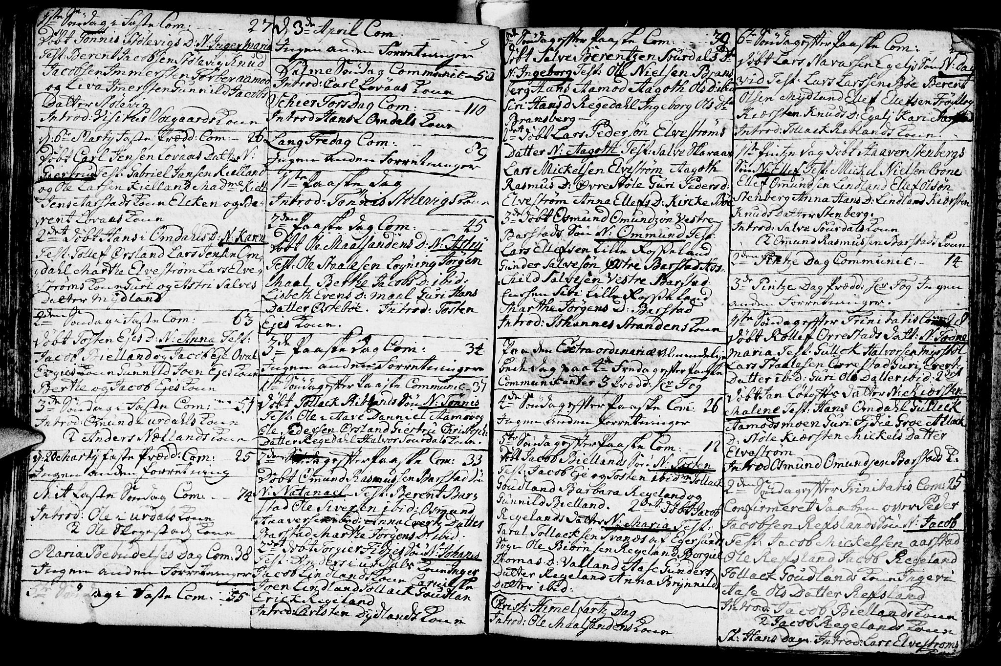 Sokndal sokneprestkontor, AV/SAST-A-101808: Parish register (official) no. A 3, 1740-1806