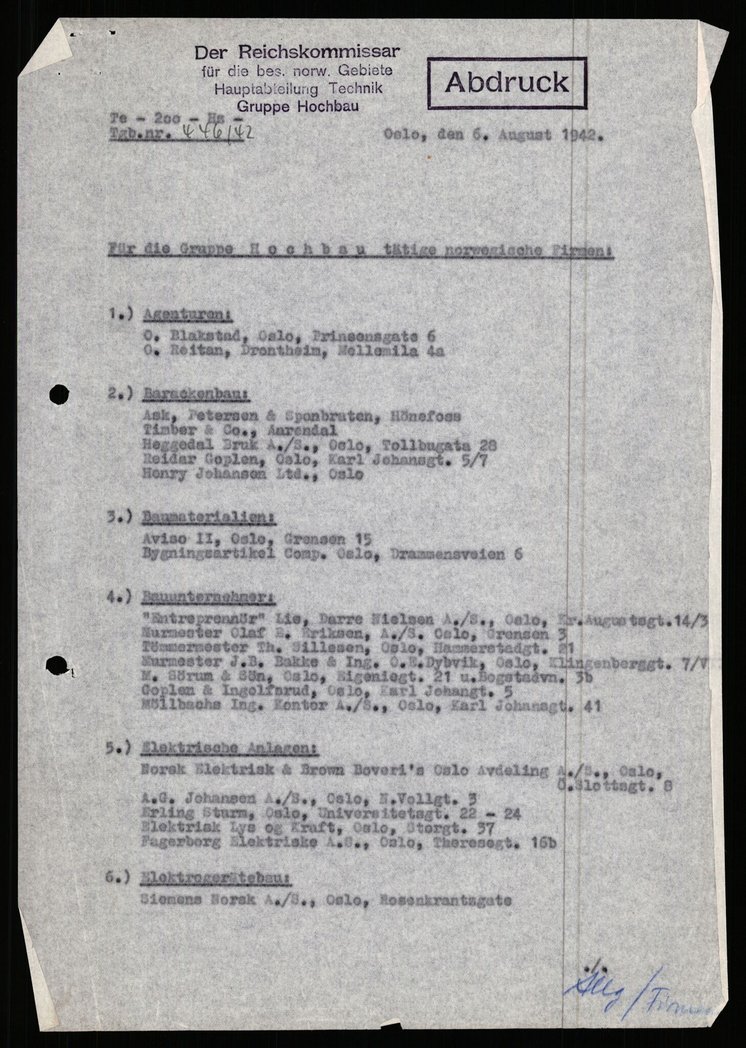 Forsvarets Overkommando. 2 kontor. Arkiv 11.4. Spredte tyske arkivsaker, AV/RA-RAFA-7031/D/Dar/Darb/L0017: Reichskommissariat - Deutsche Handelskammer in Norwegen, 1942, p. 2