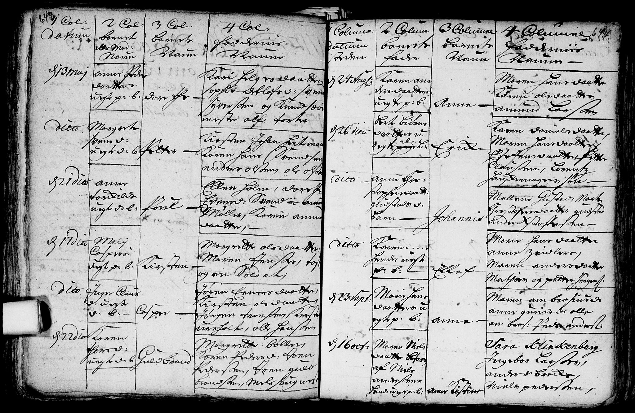 Aker prestekontor kirkebøker, SAO/A-10861/F/L0002: Parish register (official) no. 2, 1714-1720, p. 643-644