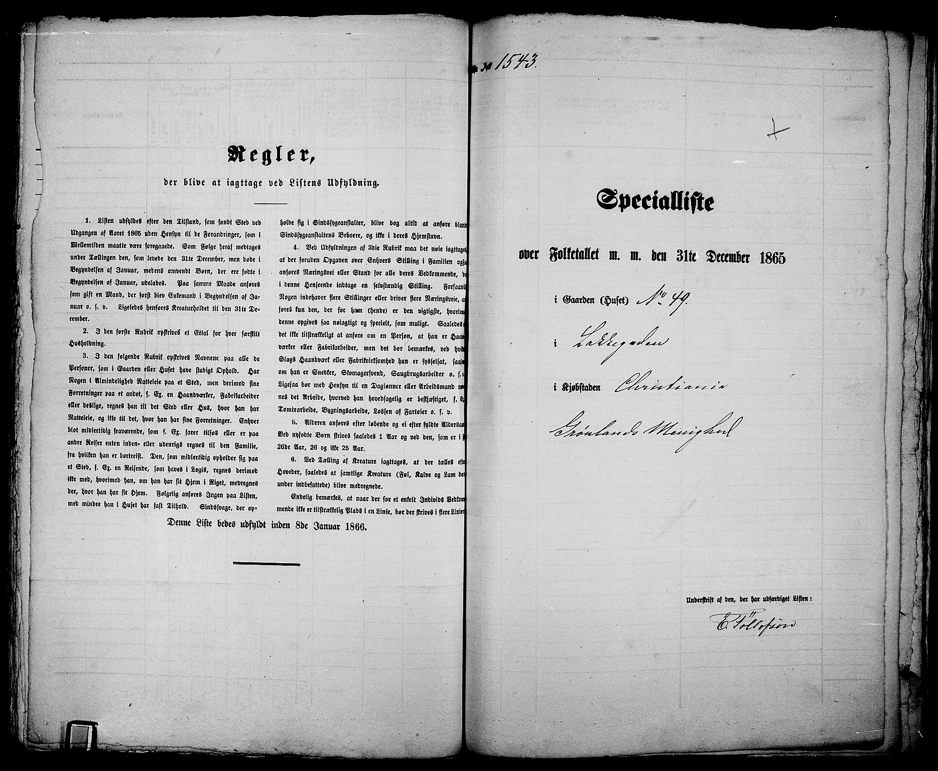 RA, 1865 census for Kristiania, 1865, p. 3504