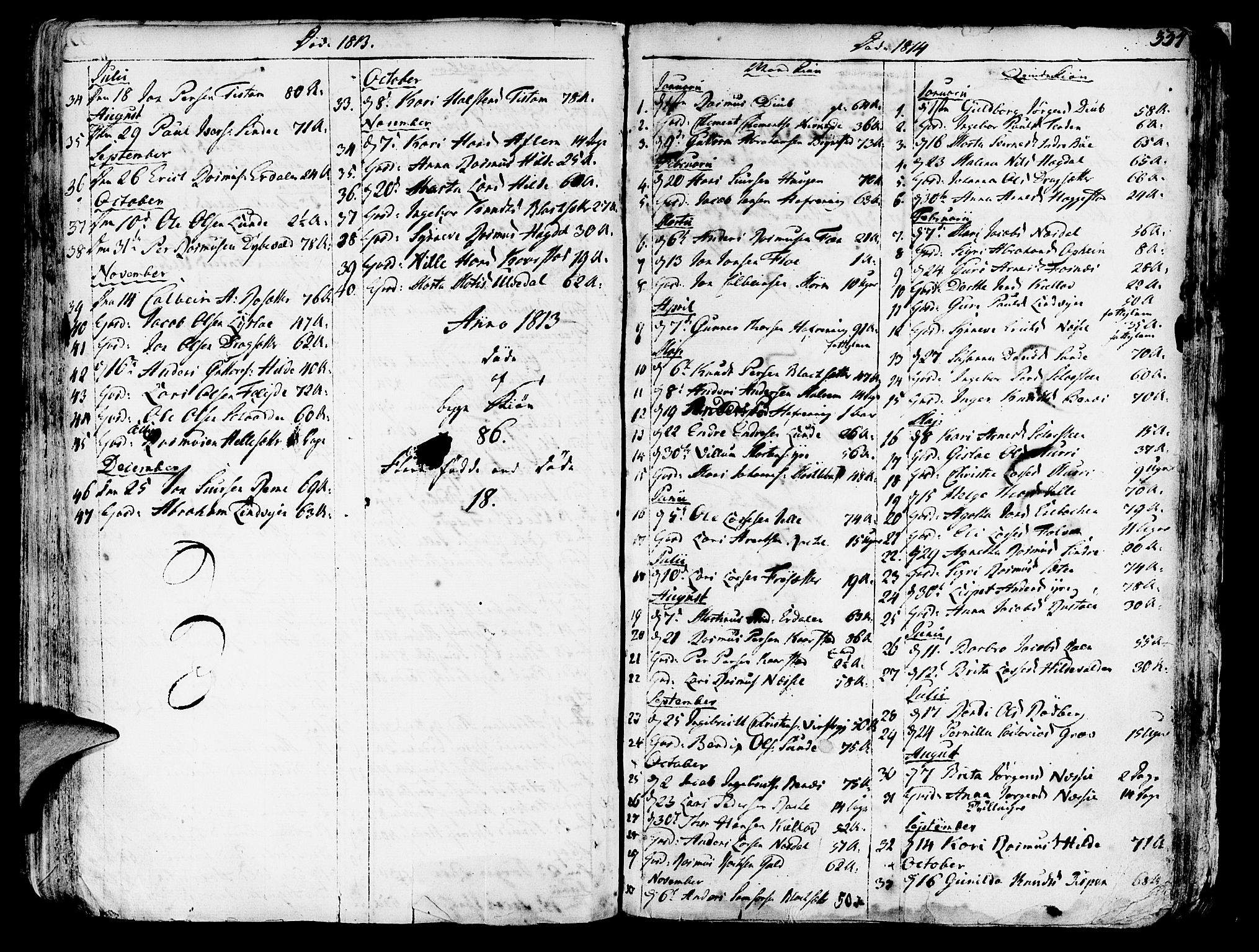Innvik sokneprestembete, SAB/A-80501: Parish register (official) no. A 1, 1750-1816, p. 334