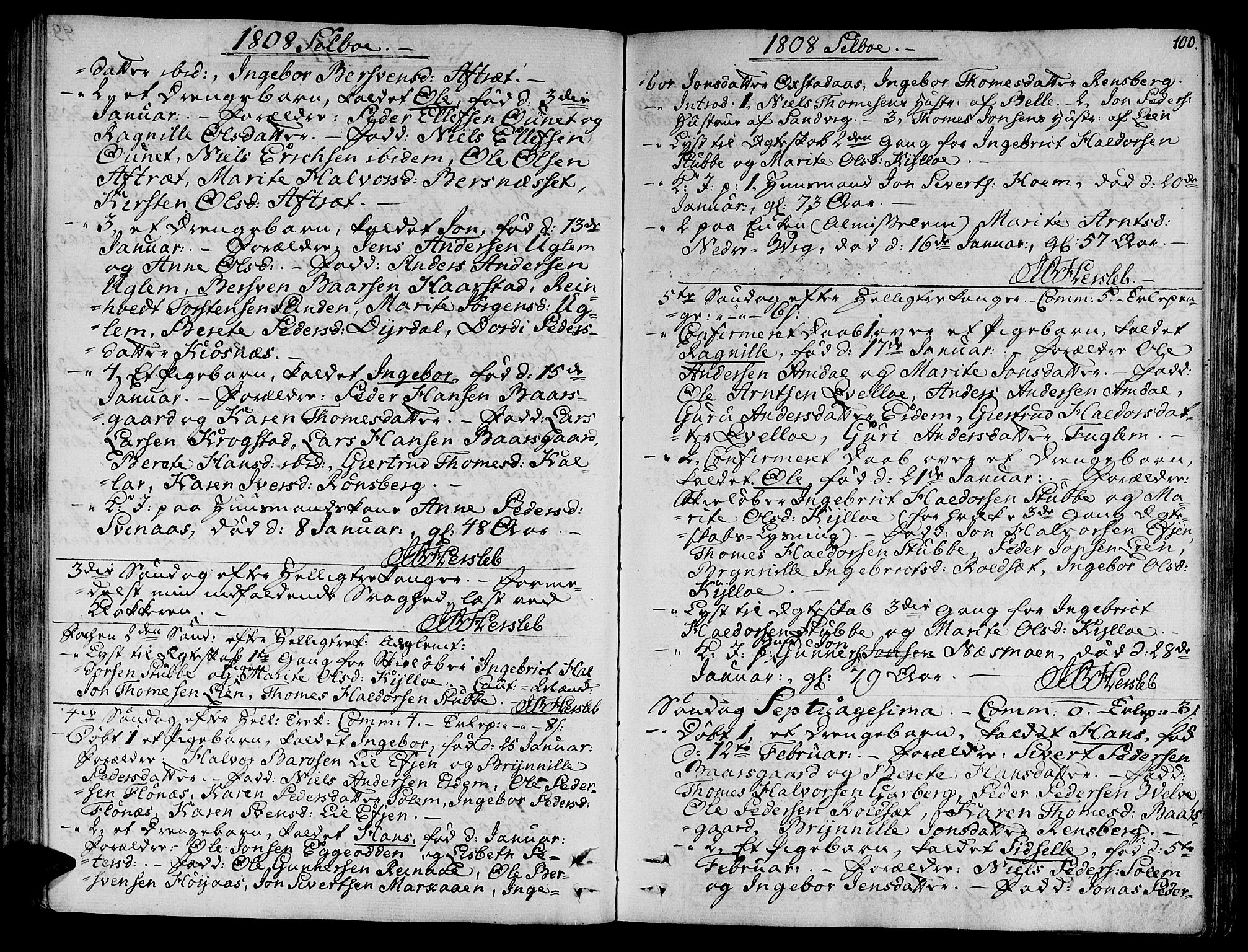Ministerialprotokoller, klokkerbøker og fødselsregistre - Sør-Trøndelag, SAT/A-1456/695/L1140: Parish register (official) no. 695A03, 1801-1815, p. 100
