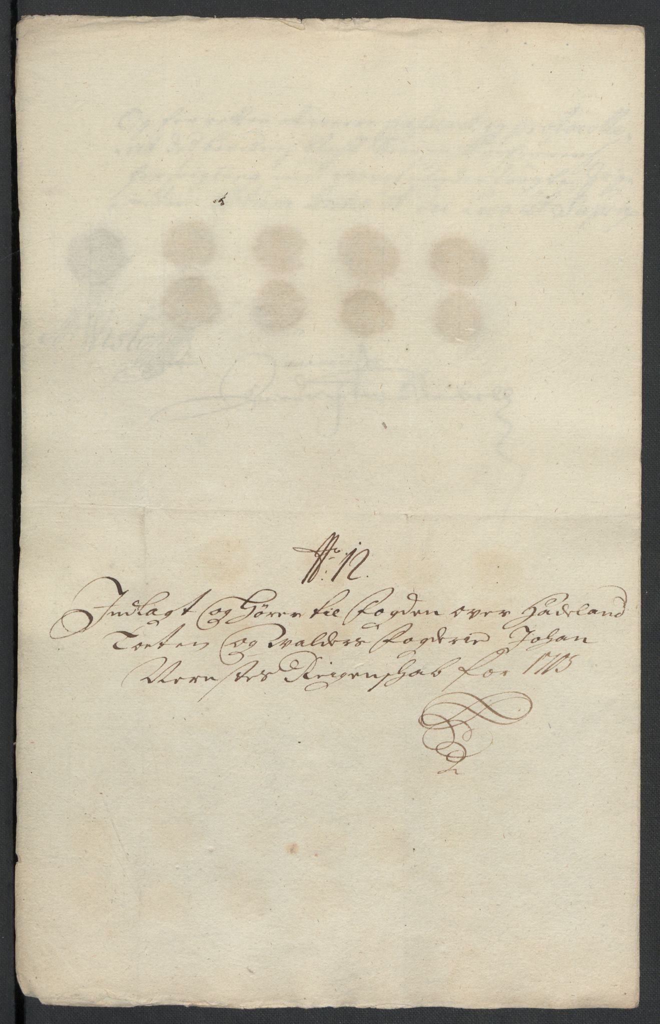 Rentekammeret inntil 1814, Reviderte regnskaper, Fogderegnskap, AV/RA-EA-4092/R18/L1303: Fogderegnskap Hadeland, Toten og Valdres, 1705, p. 126