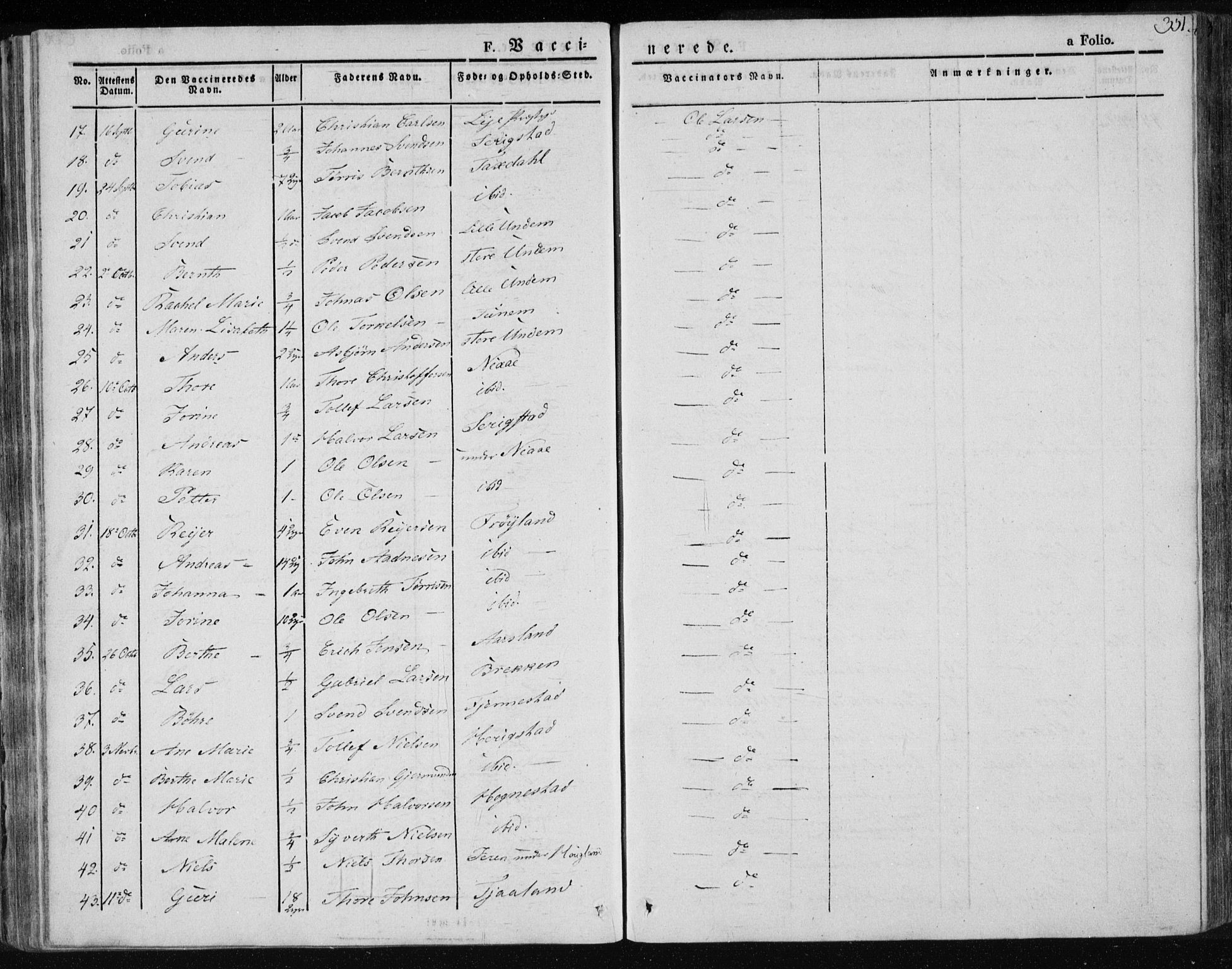 Lye sokneprestkontor, AV/SAST-A-101794/001/30BA/L0004: Parish register (official) no. A 4, 1826-1841, p. 351