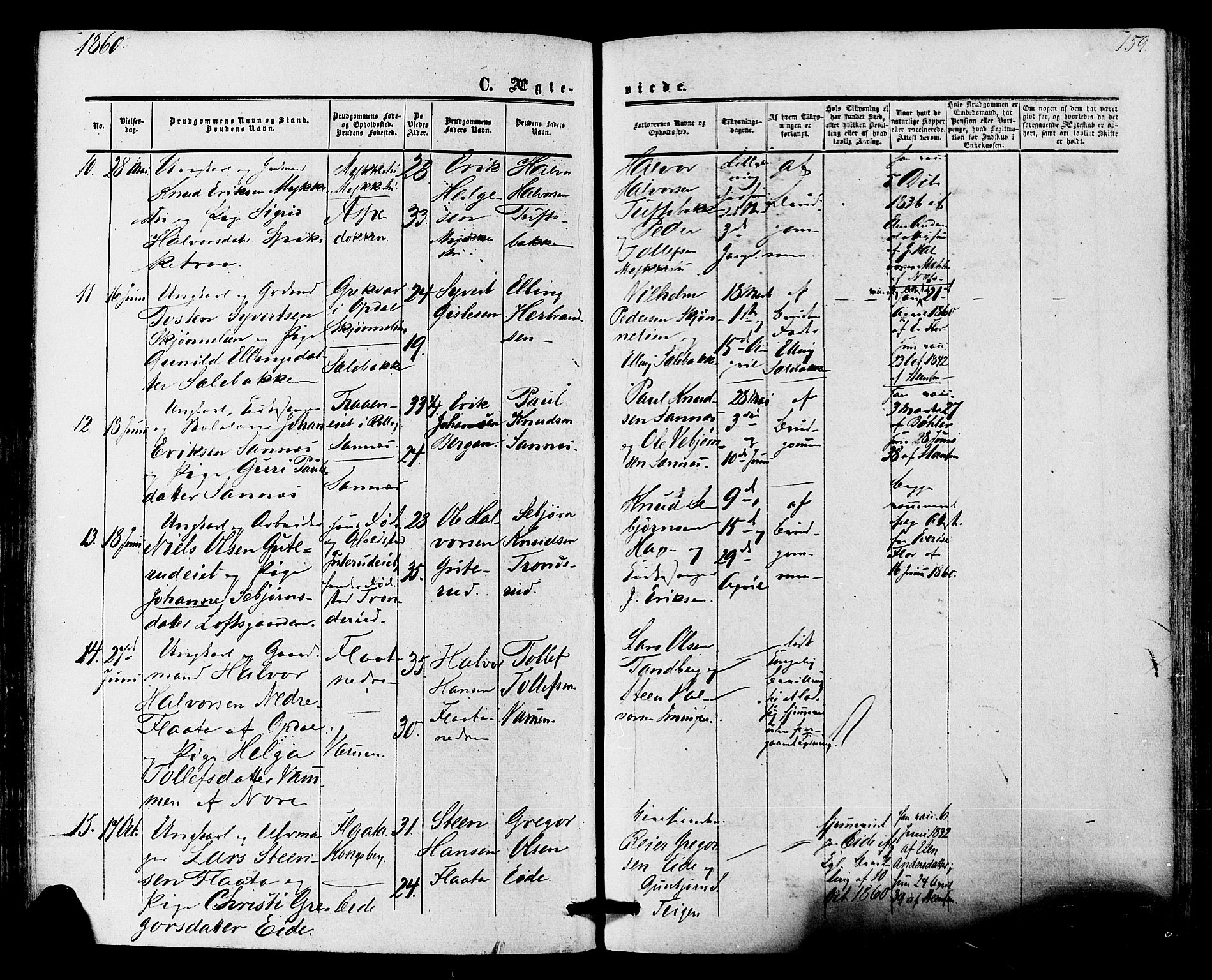 Nore kirkebøker, SAKO/A-238/F/Fa/L0003: Parish register (official) no. I 3, 1858-1866, p. 159