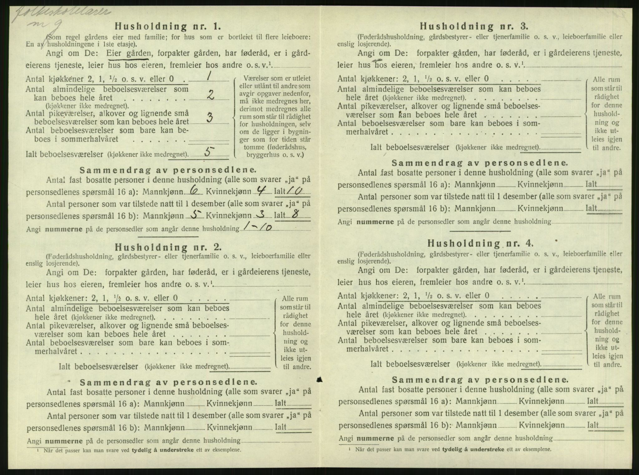 SAT, 1920 census for Brønnøy, 1920, p. 733