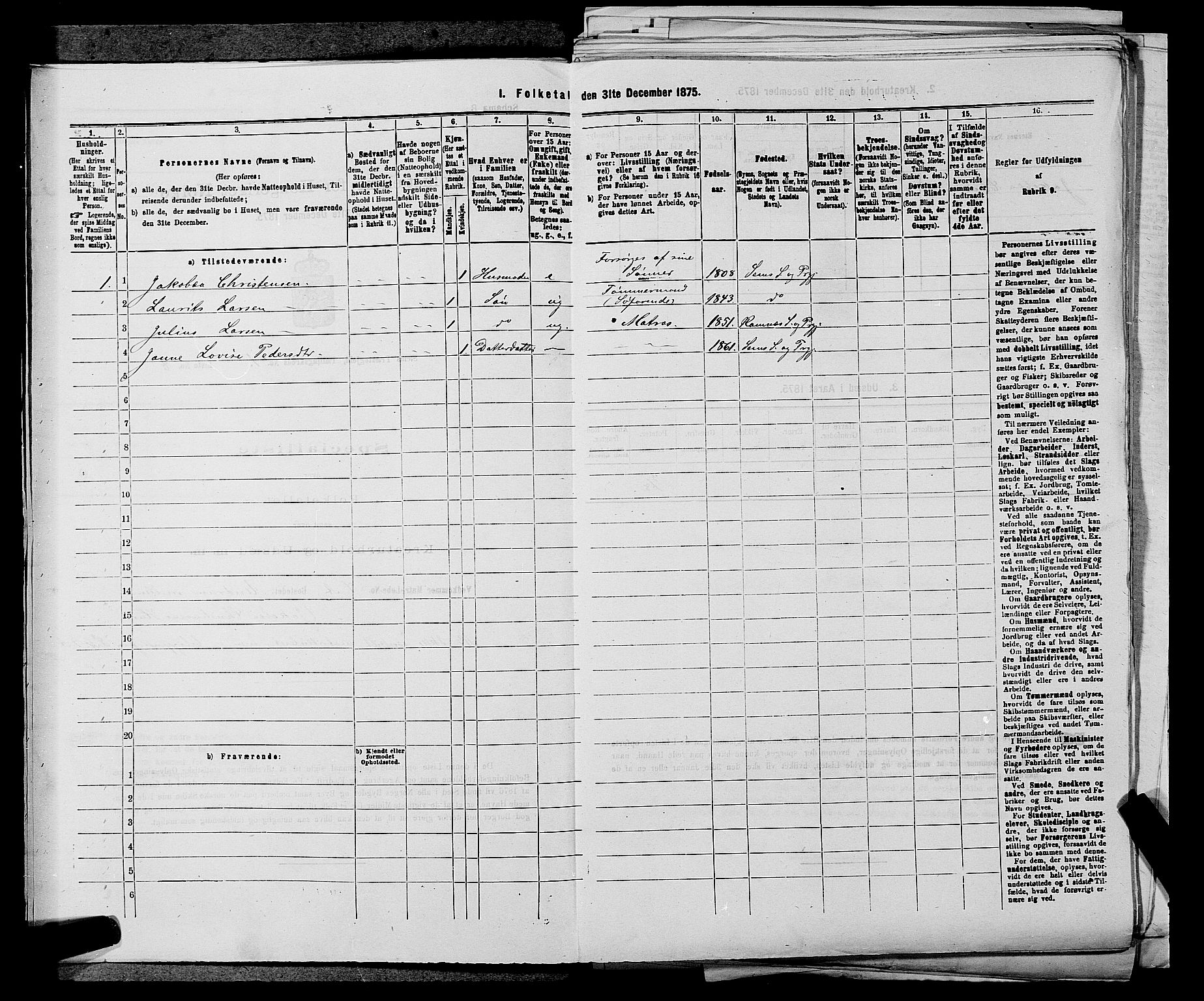 SAKO, 1875 census for 0721P Sem, 1875, p. 90