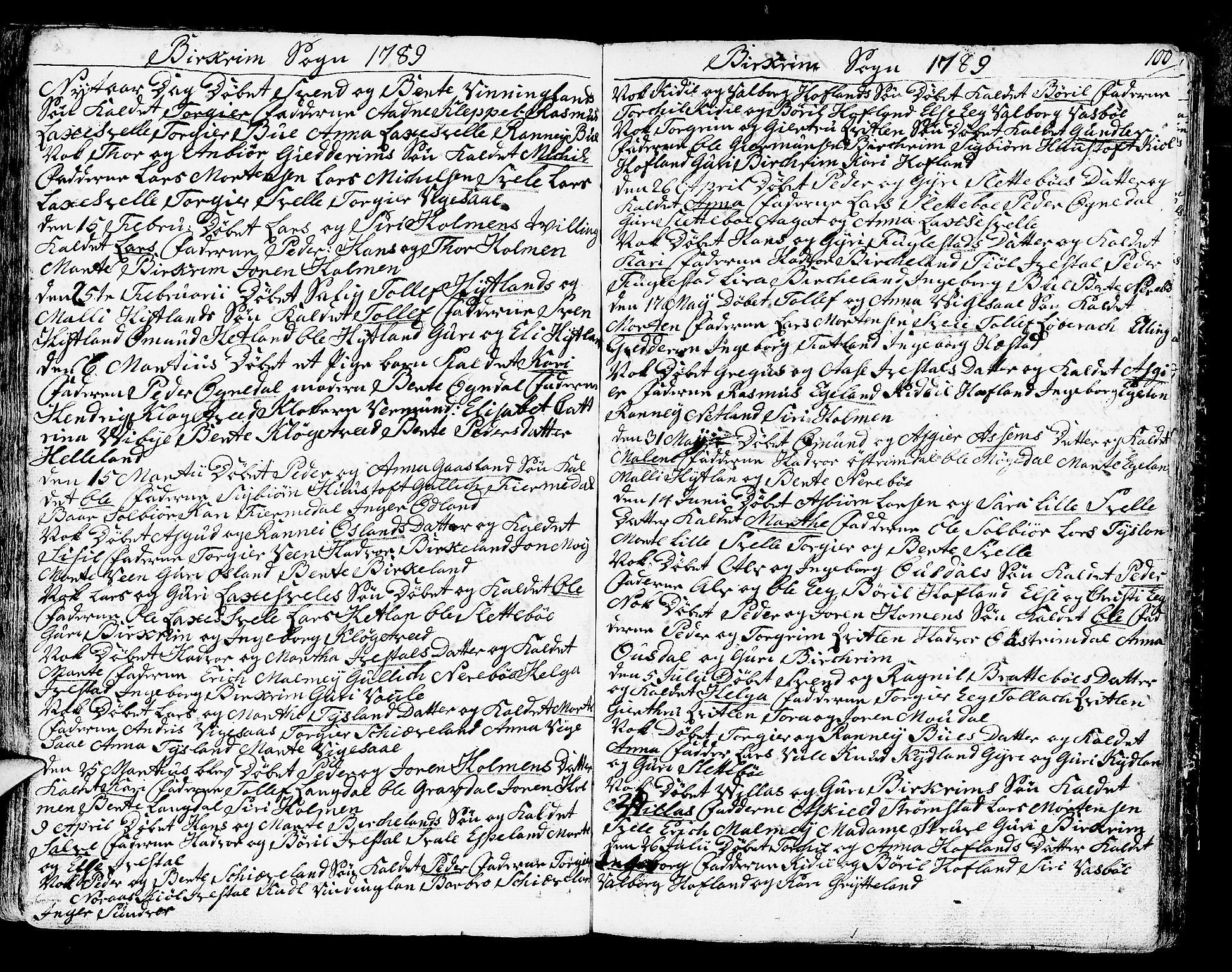 Helleland sokneprestkontor, AV/SAST-A-101810: Parish register (official) no. A 2 /2, 1762-1791, p. 100