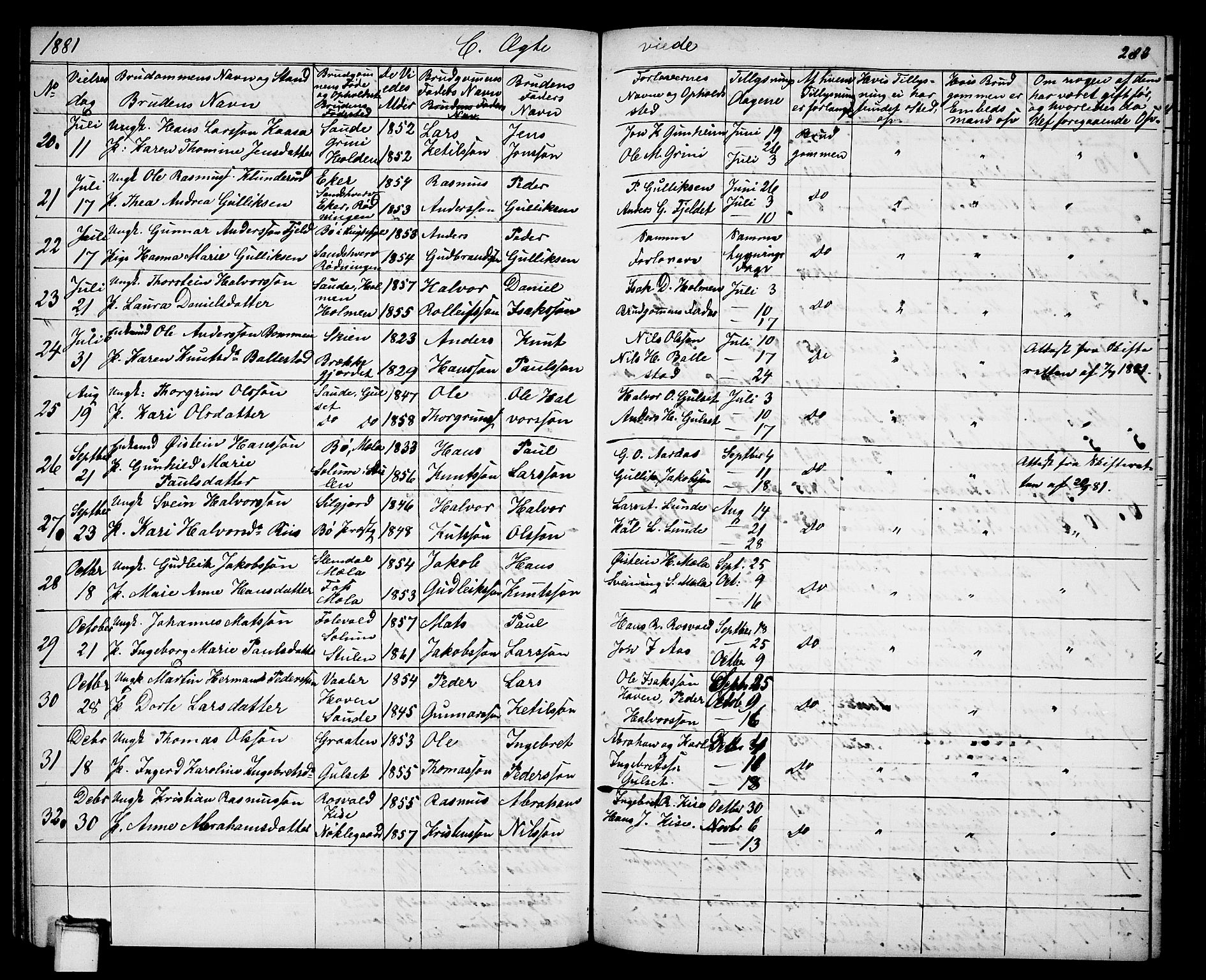 Gjerpen kirkebøker, SAKO/A-265/G/Ga/L0001: Parish register (copy) no. I 1, 1864-1882, p. 283