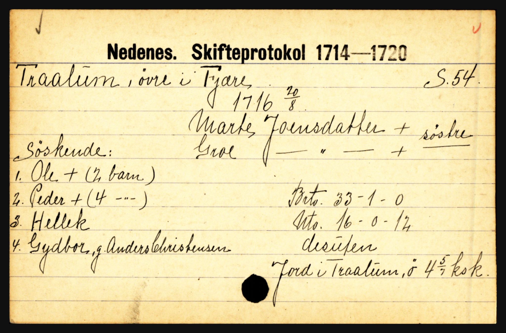 Nedenes sorenskriveri før 1824, AV/SAK-1221-0007/H, p. 31155